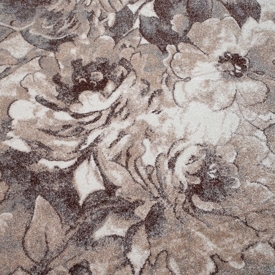 my home Teppich »Almrose«, rechteckig, 9 mm Höhe, mit besonders weichem Flor, Blumen Muster, florales Design, Kurzflor