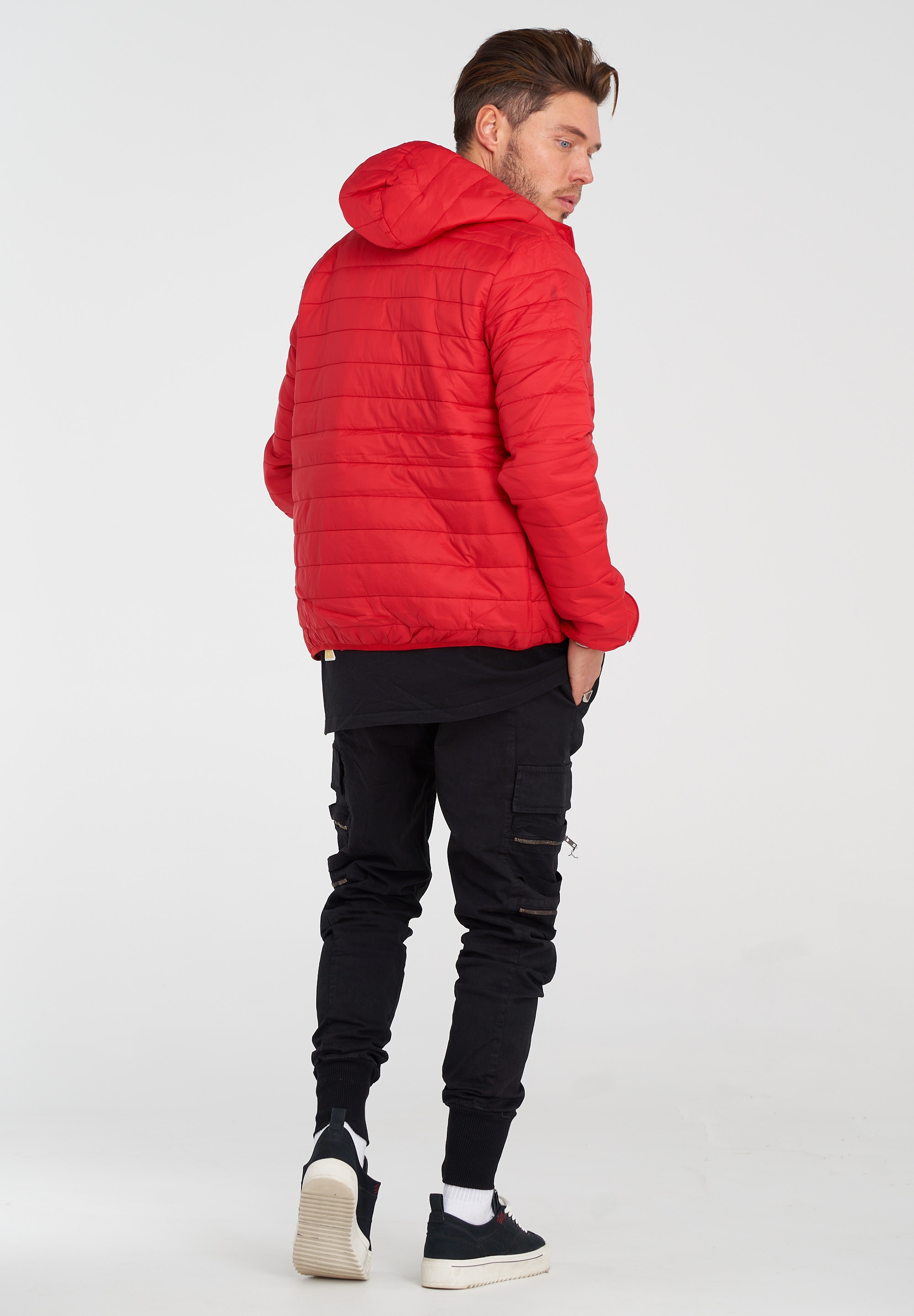 behype Steppjacke »JANNOS«, mit wärmender Kapuze