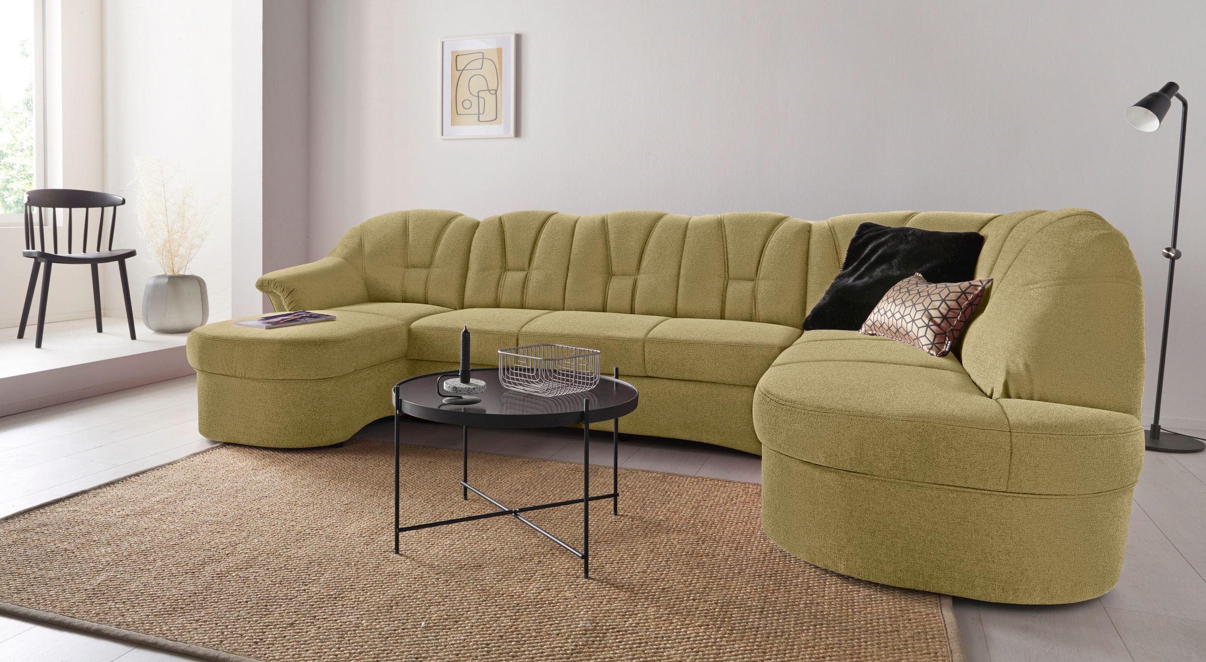 DOMO collection Wohnlandschaft "Papenburg U-Form" in großer Farbvielfalt, w günstig online kaufen