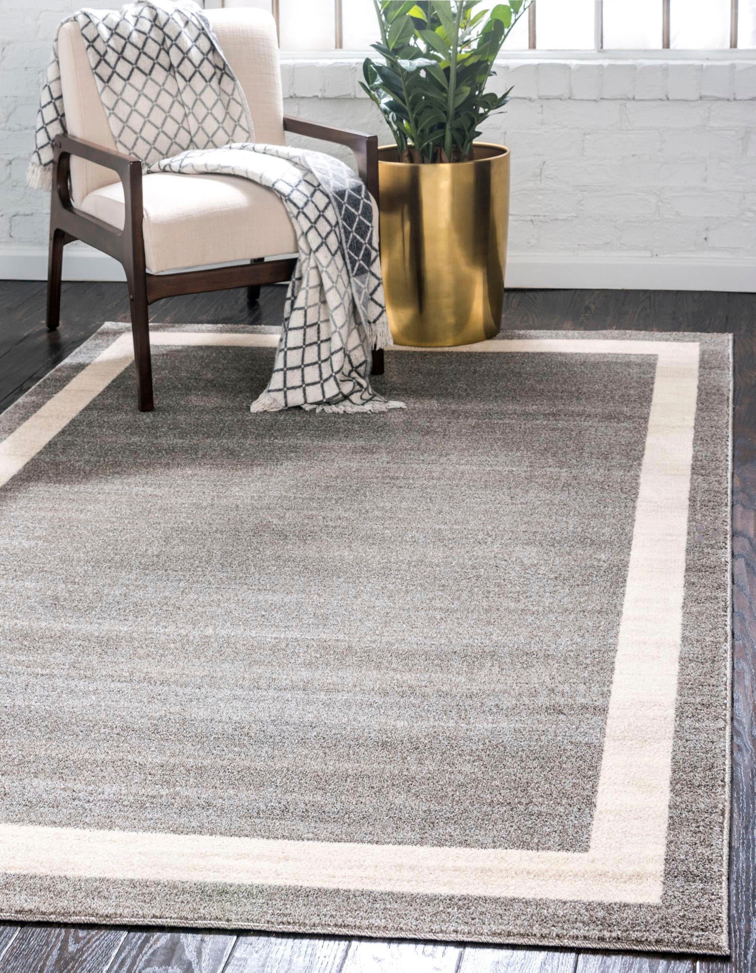 Myflair Möbel & Accessoires Teppich »Good Times, LAGERRÄUMUNG!«, rechteckig, 13 mm Höhe, Kurzflor, gewebt, melierte Optik, mit Bordüre