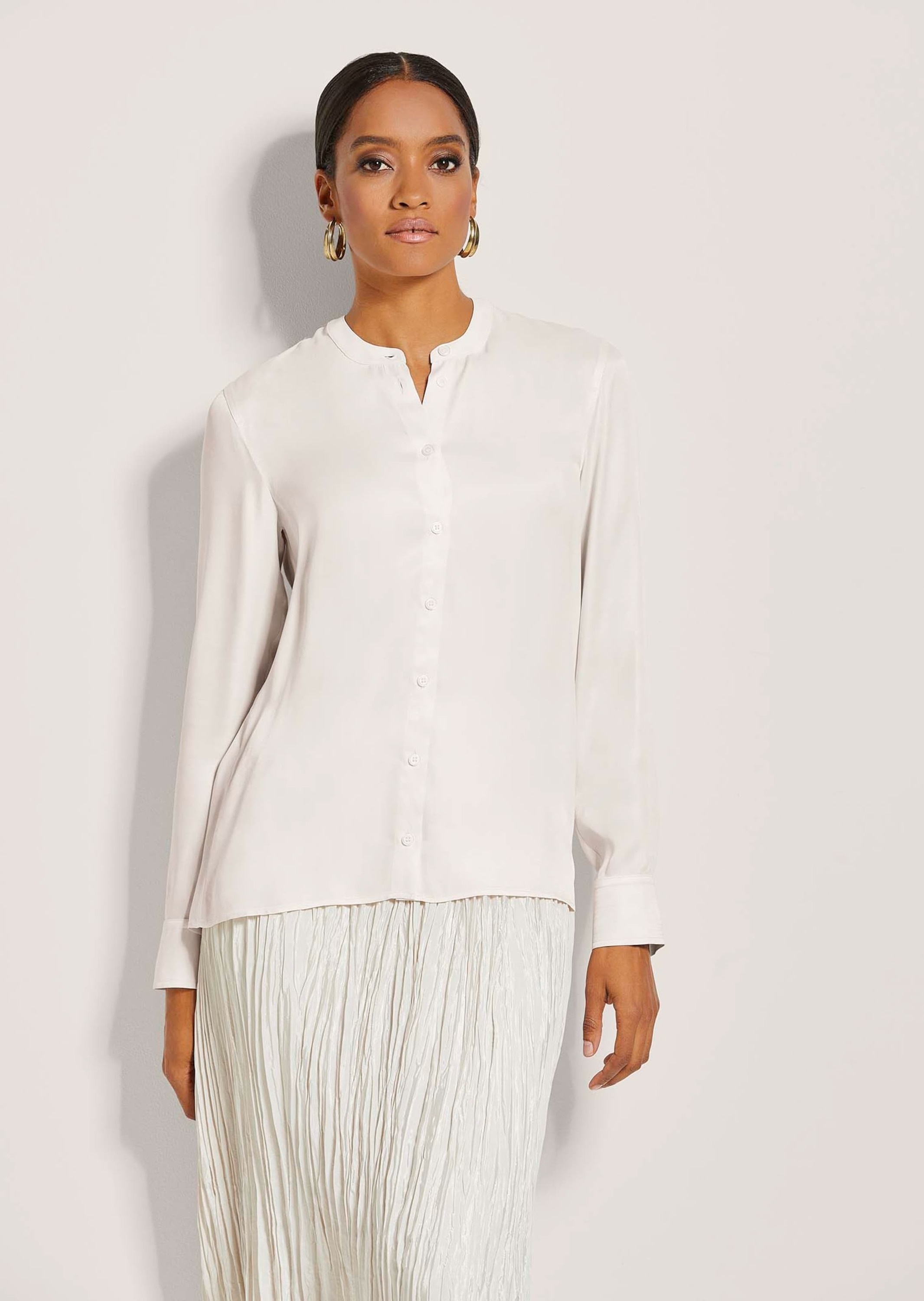 Thumbnail - MADELEINE Langarmbluse "Bluse Rundhals-Bluse"