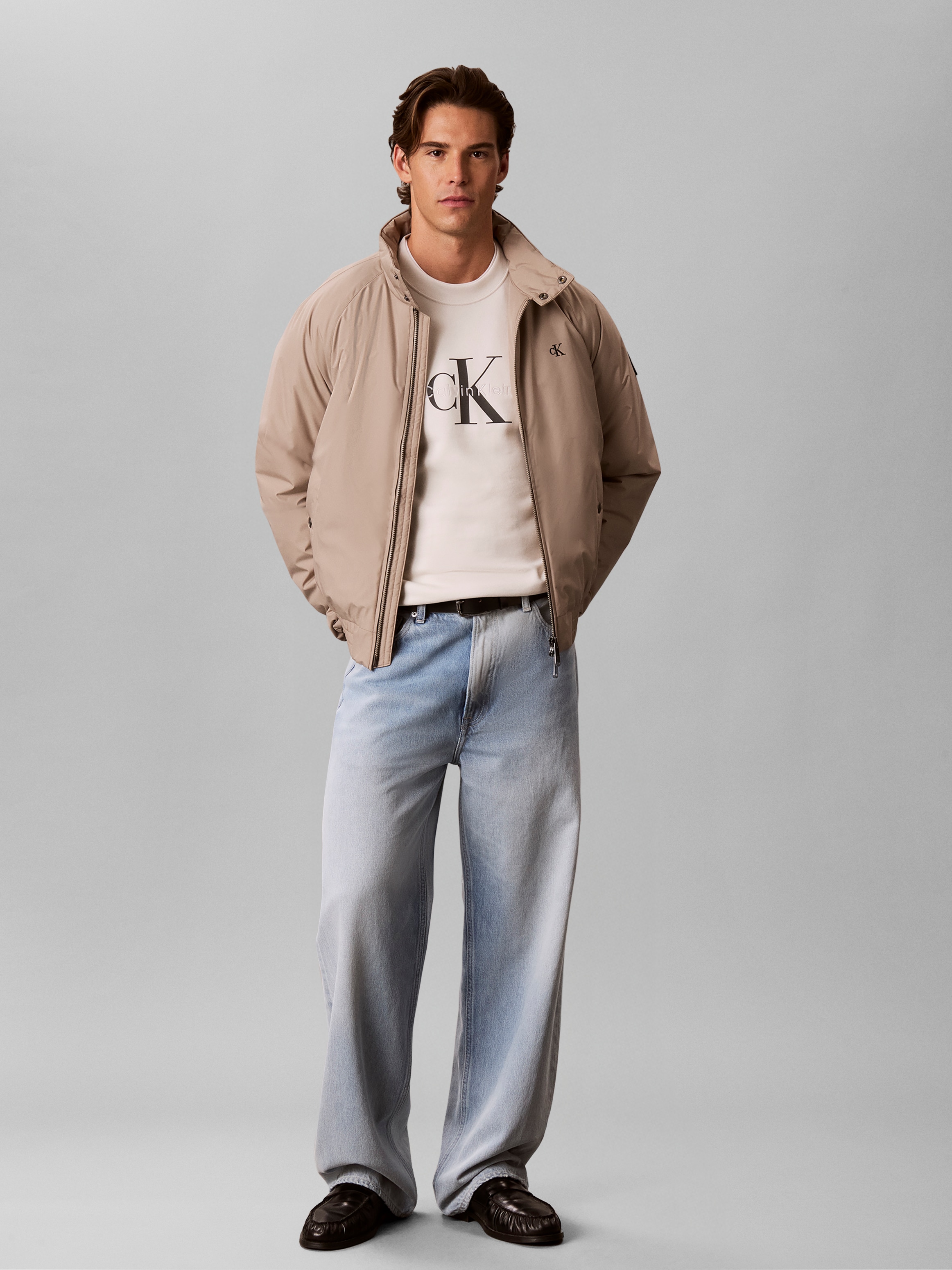 Calvin Klein Sweatshirt , Rundhalsausschnitt, Regular Fit, großer Logo-Print
