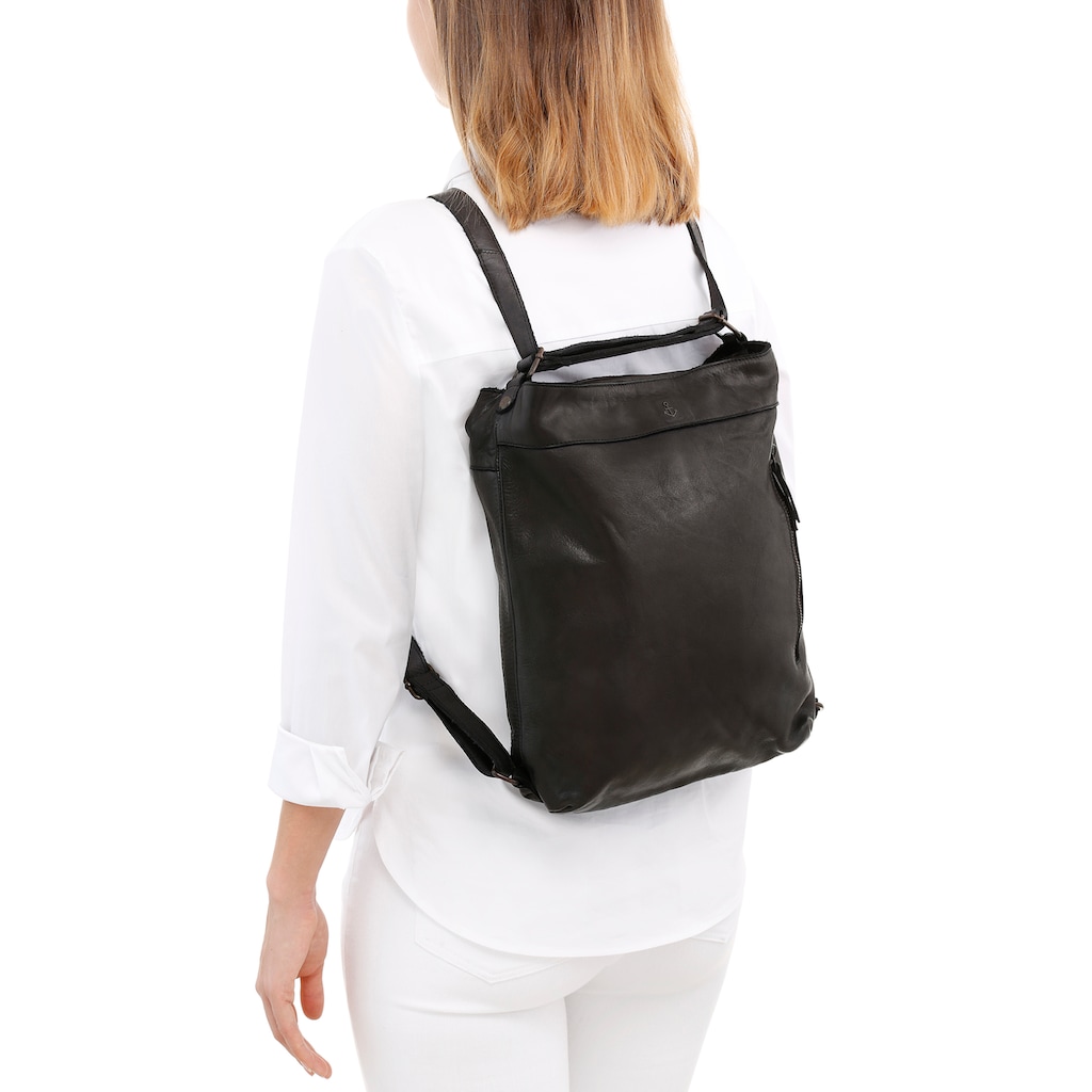 HARBOUR 2nd Cityrucksack »Nora«, aus Leder, auch als Tasche tragbar