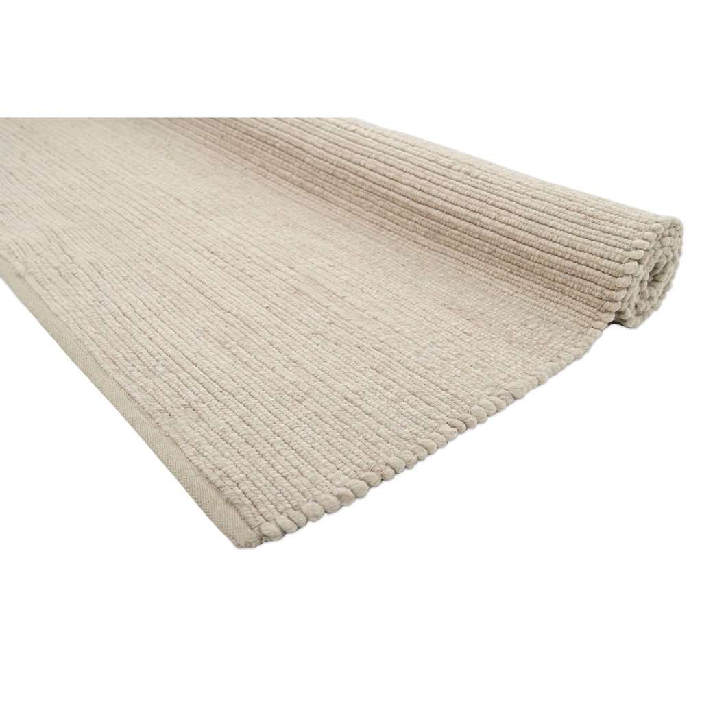 andas Teppich »Kreta, mit Wolle, handgewebt, mit Naturfaser«, rechteckig