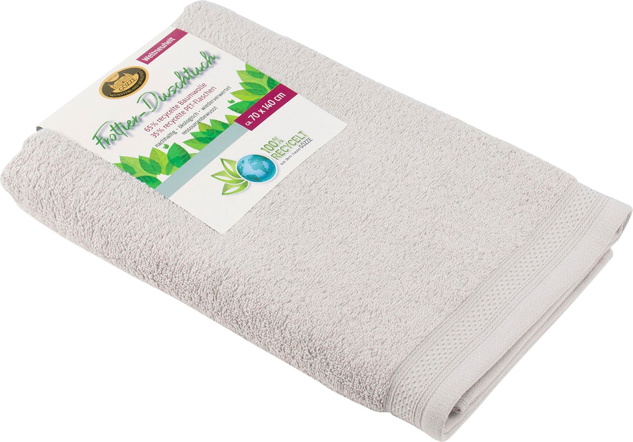 Gözze Badetuch "Uni Recycelt" Uni Farben, 100% recycelten Materialien