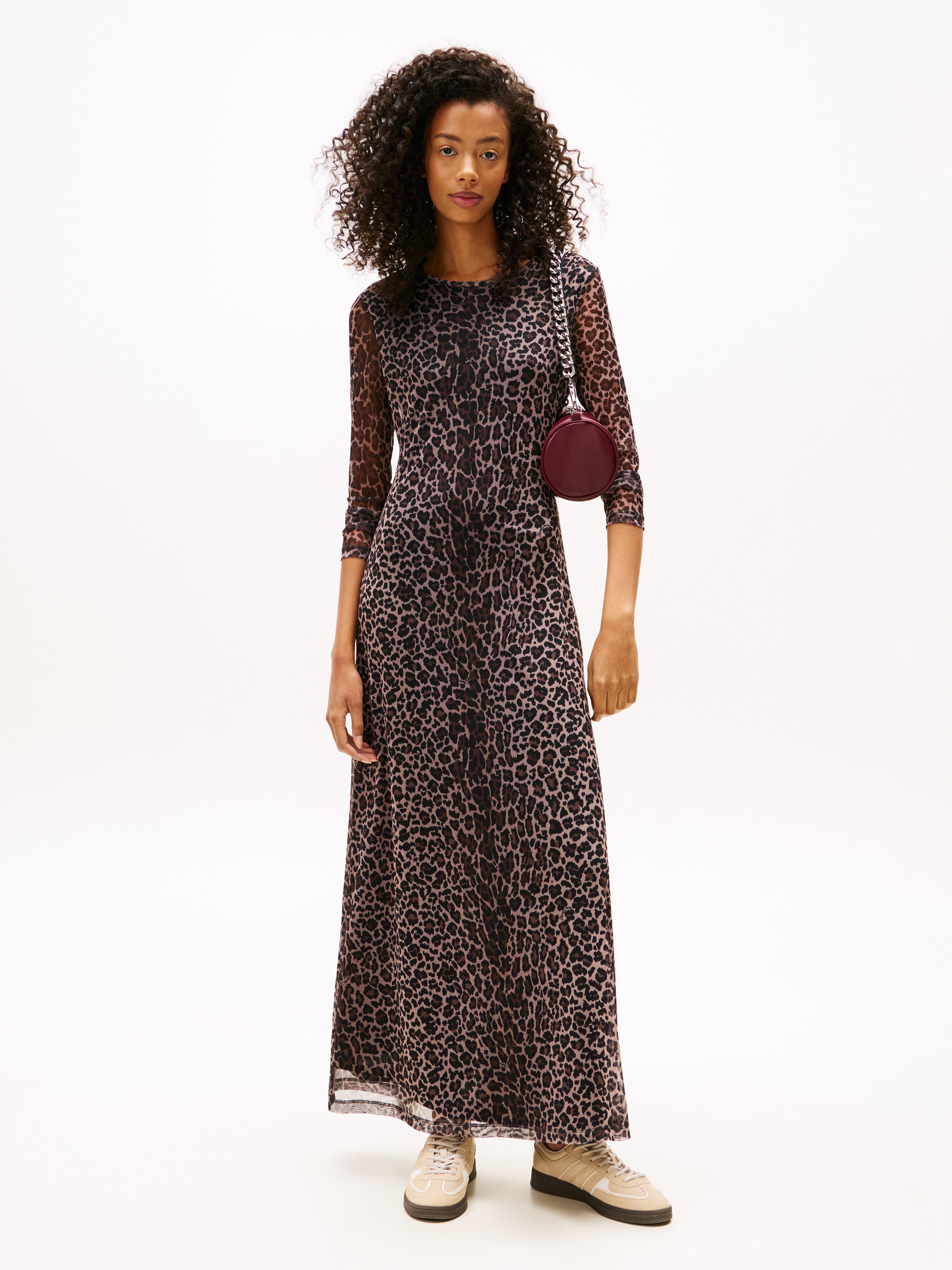 Tommy Jeans Jerseykleid "TJW AOP MESH MIDI DRESS EXT" günstig online kaufen