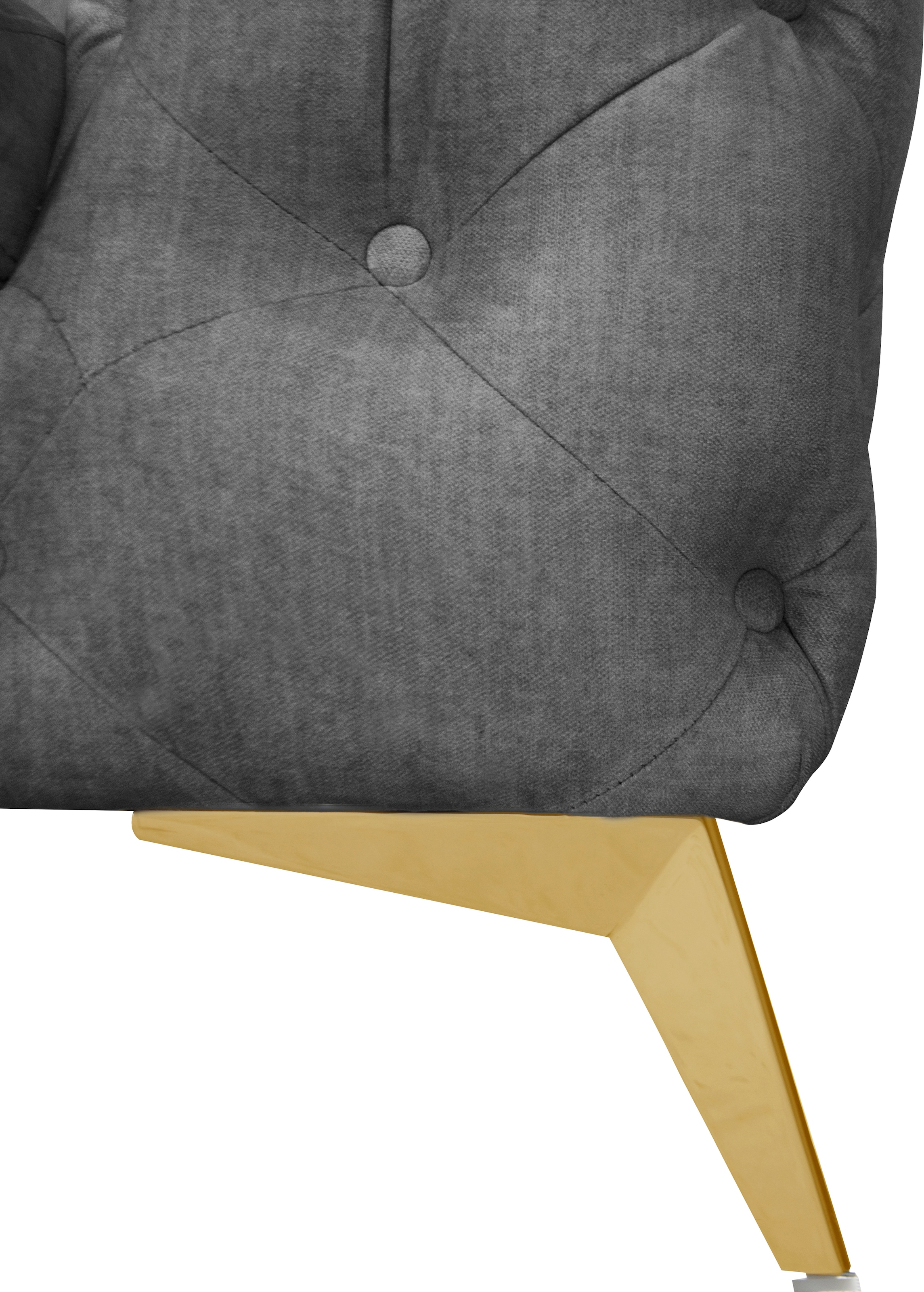 Leonique Chesterfield-Sofa »Glynis«, aufwändige Knopfheftung, moderne Chesterfield Optik, Fußfarbe wählbar