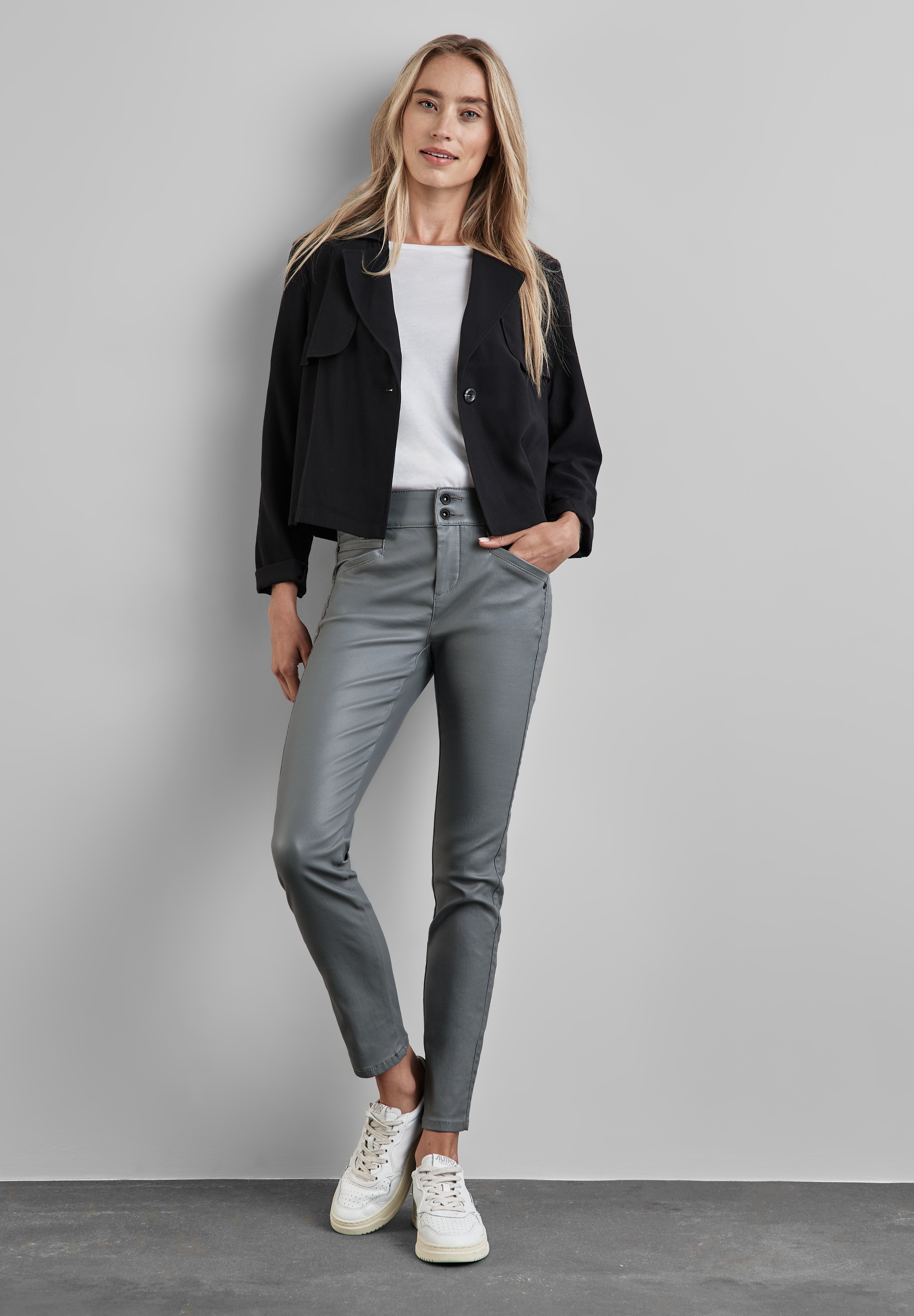 STREET ONE Lederimitathose, Middle Waist