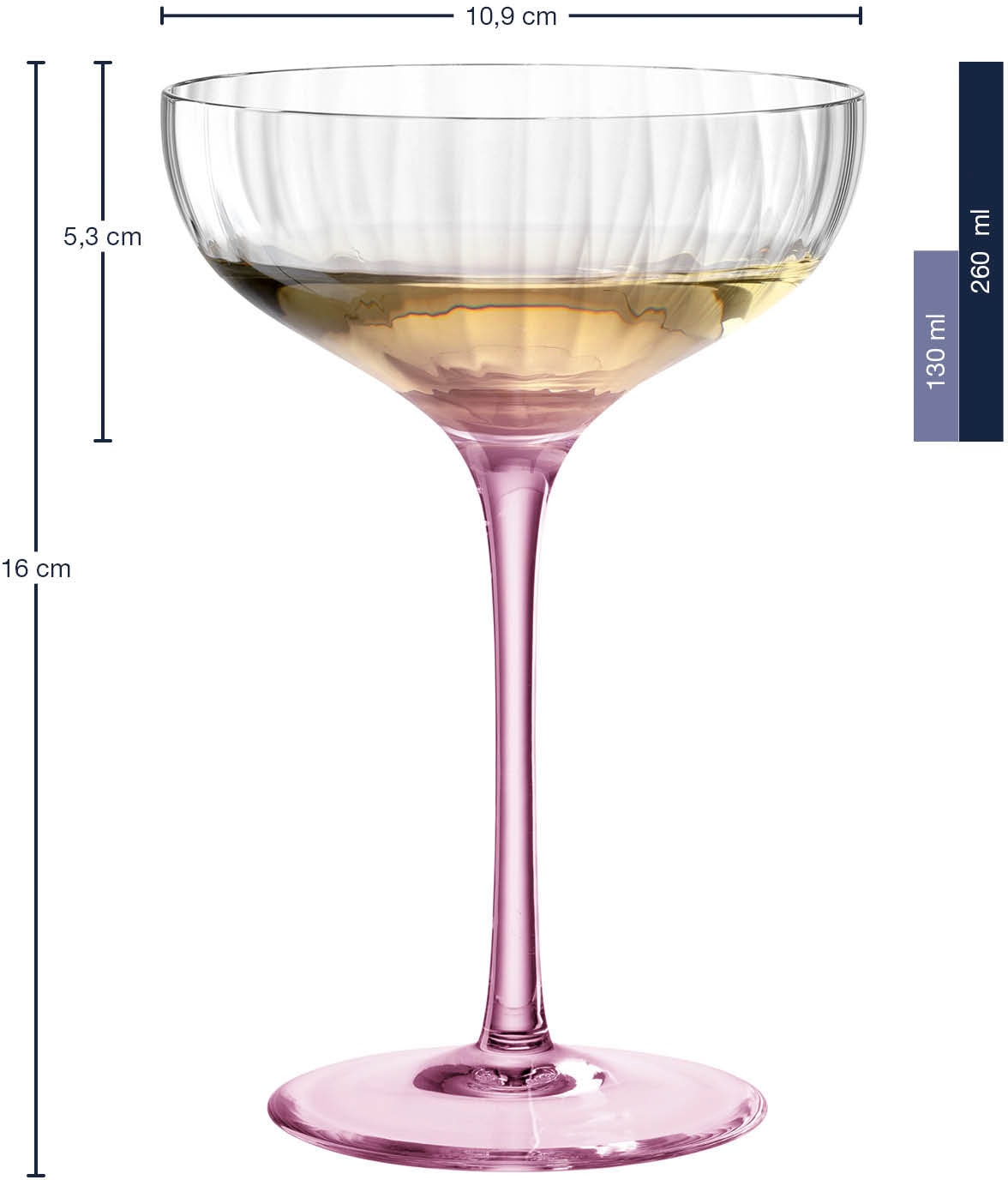 LEONARDO Champagnerglas »POESIA«, (Set, 6 tlg.), 260 ml, 6-teilig
