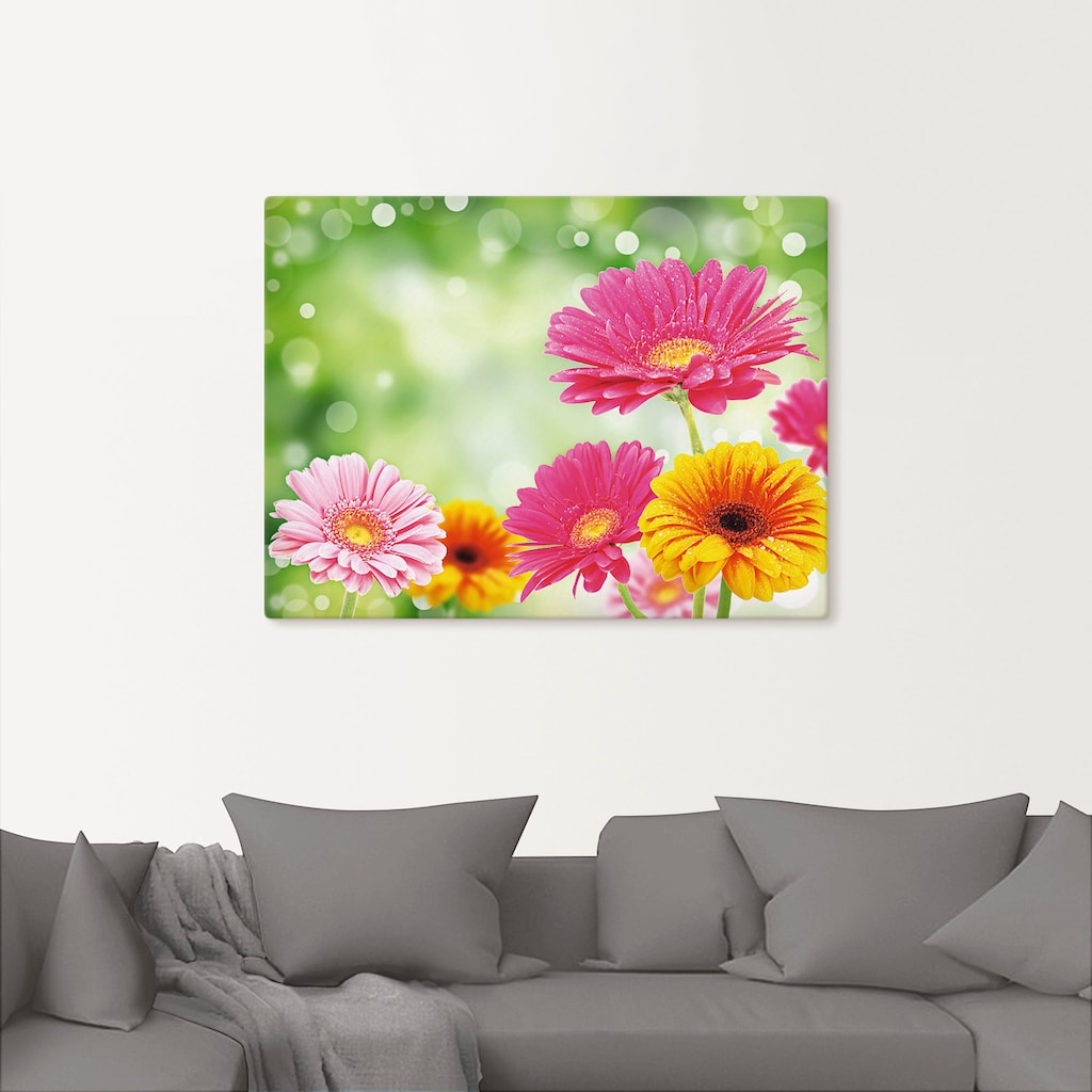 Artland Wandbild »Natürliche Romantik - Gerberas«, Blumen, (1 St.)