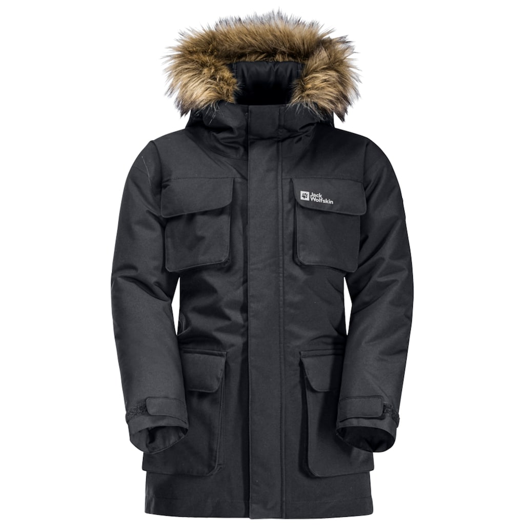 Jack Wolfskin Funktionsparka »GLACIER PEAK PARKA K«, mit Kapuze