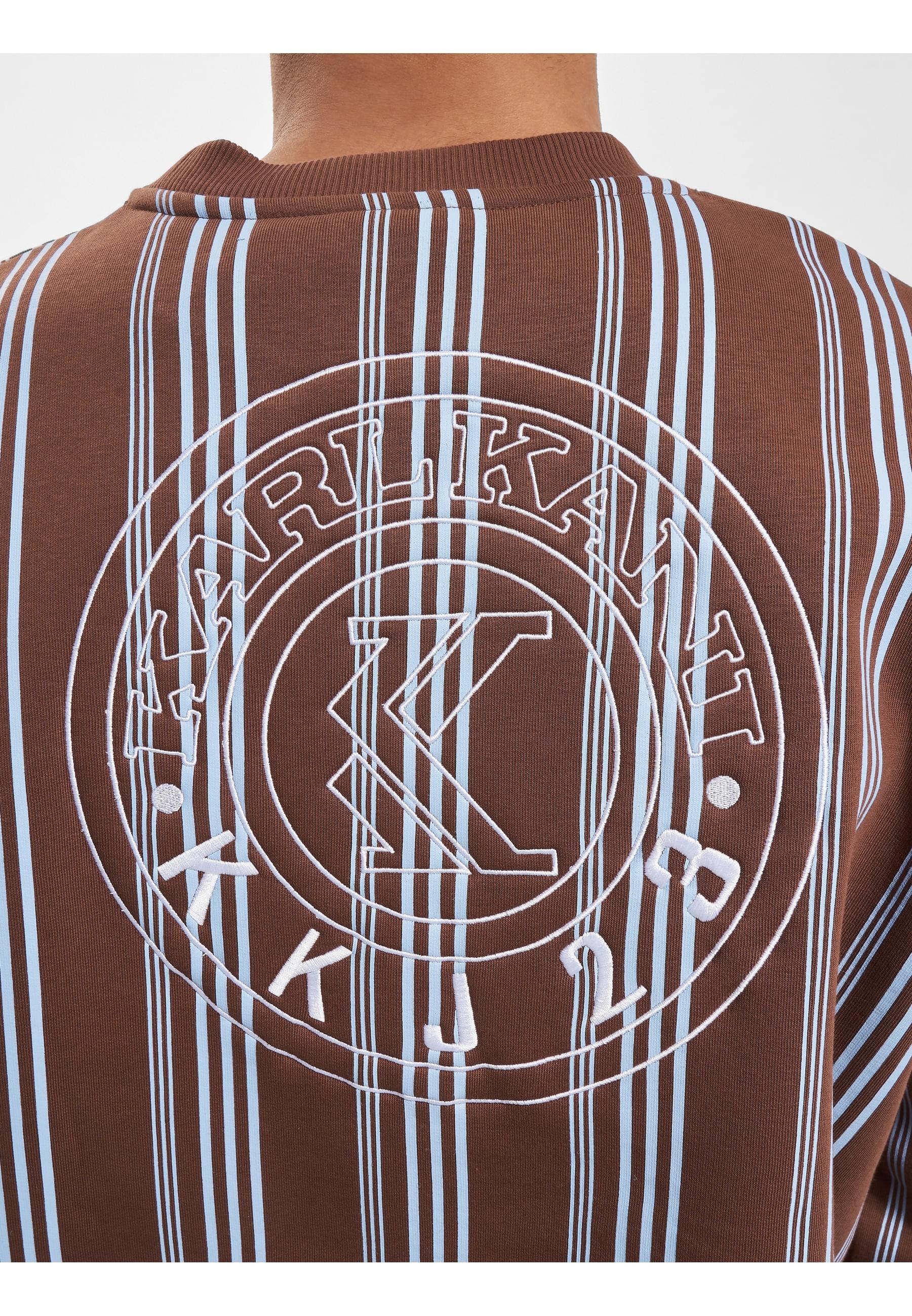 Karl Kani Langarmshirt »Karl Kani Herren KM233-027-2 KK Small Signature Striped Crew«, (1 tlg.)