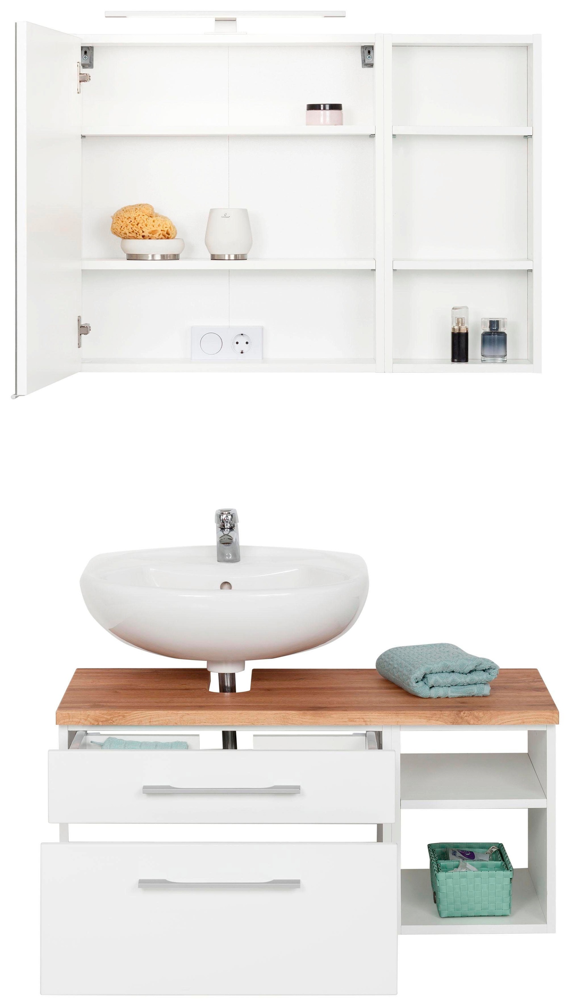 Thumbnail - welltime Badmöbel-Set "Davos" 3 Stk. tlg.