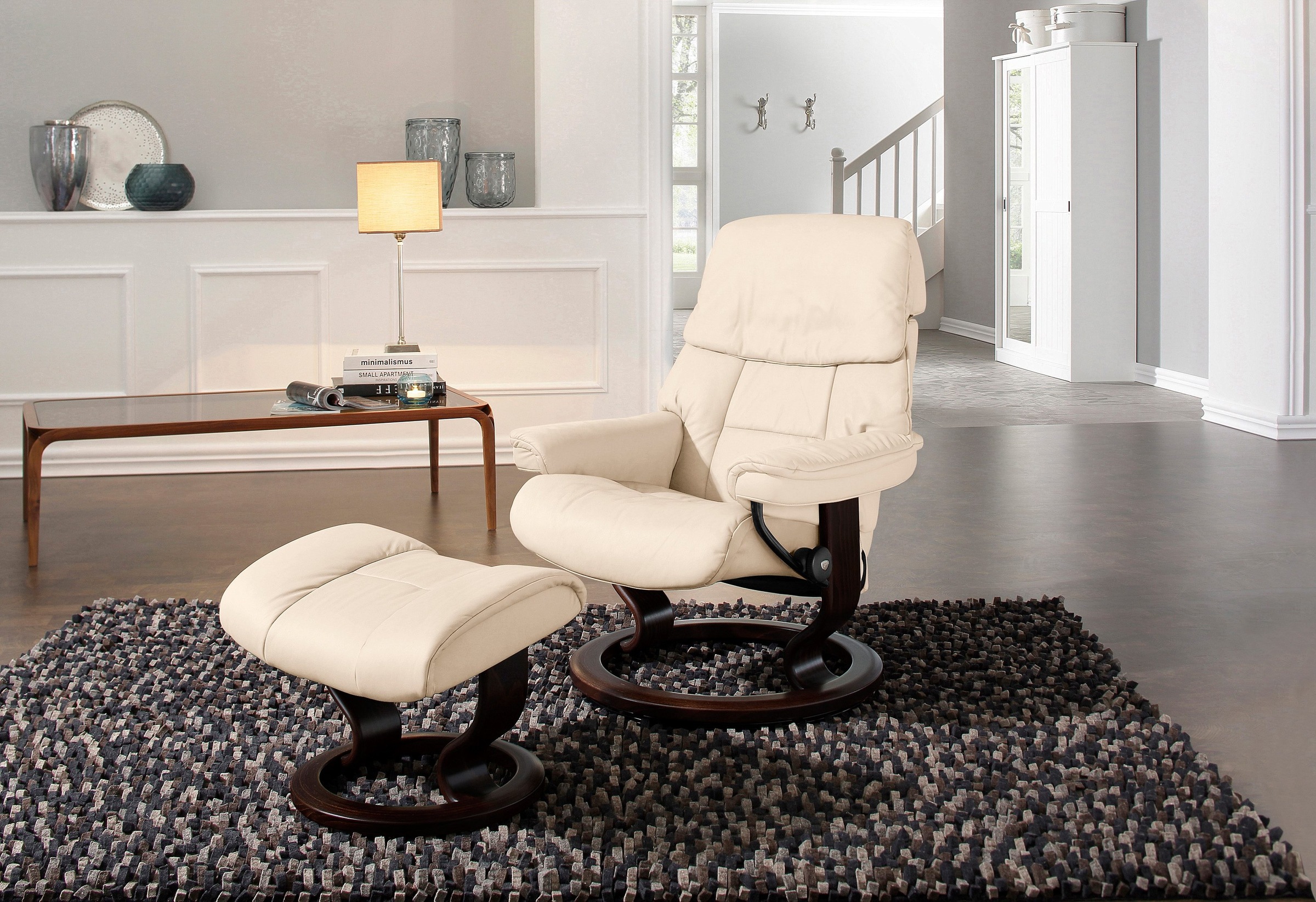 Stressless® Relaxsessel »Ruby«, (Set), mit Classic Base, Größe L, Gestell Eiche, Wenge, Braun & Schwarz