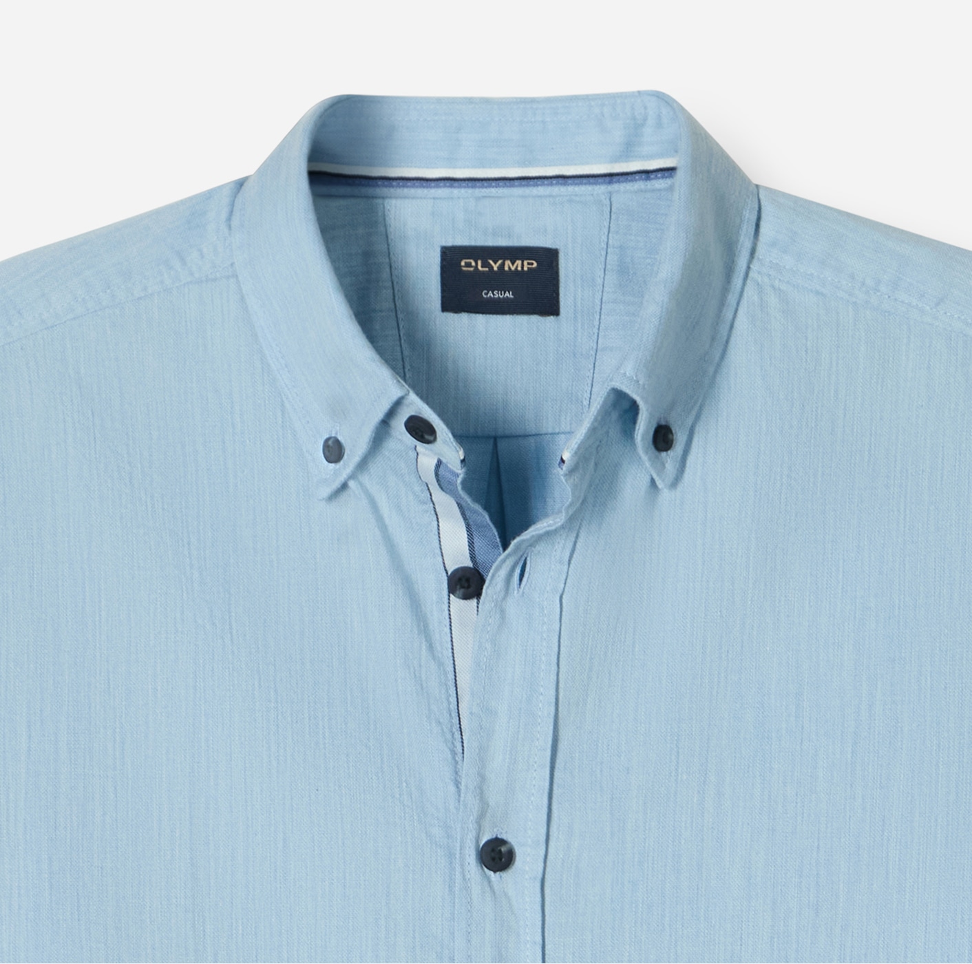 OLYMP Langarmhemd, Regular Fit, Businesshemd, Button-down-Kragen, Feincord