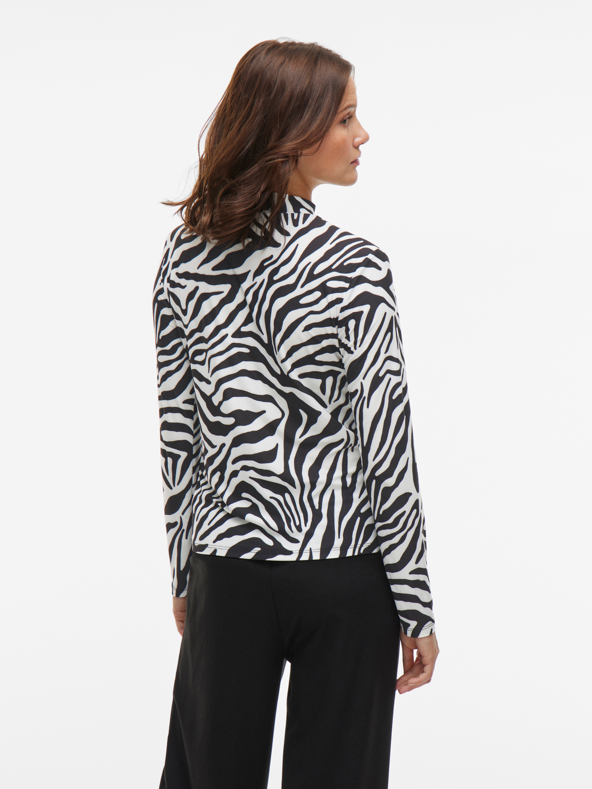 Vila Stehkragenshirt »VILEOA L/S ROLLNECK TOP - NOOS«