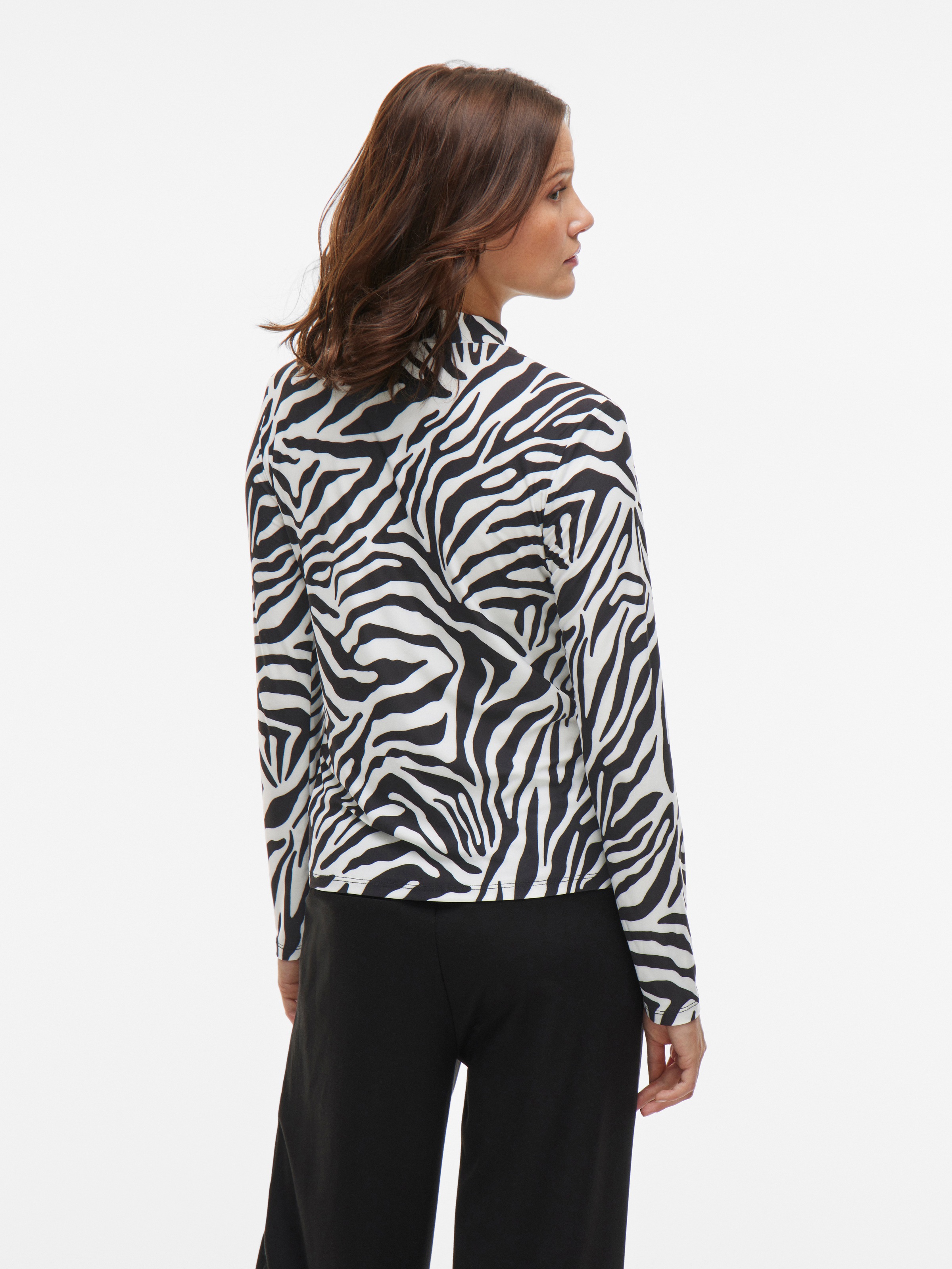 Vila Stehkragenshirt "VILEOA L/S ROLLNECK TOP - NOOS" günstig online kaufen