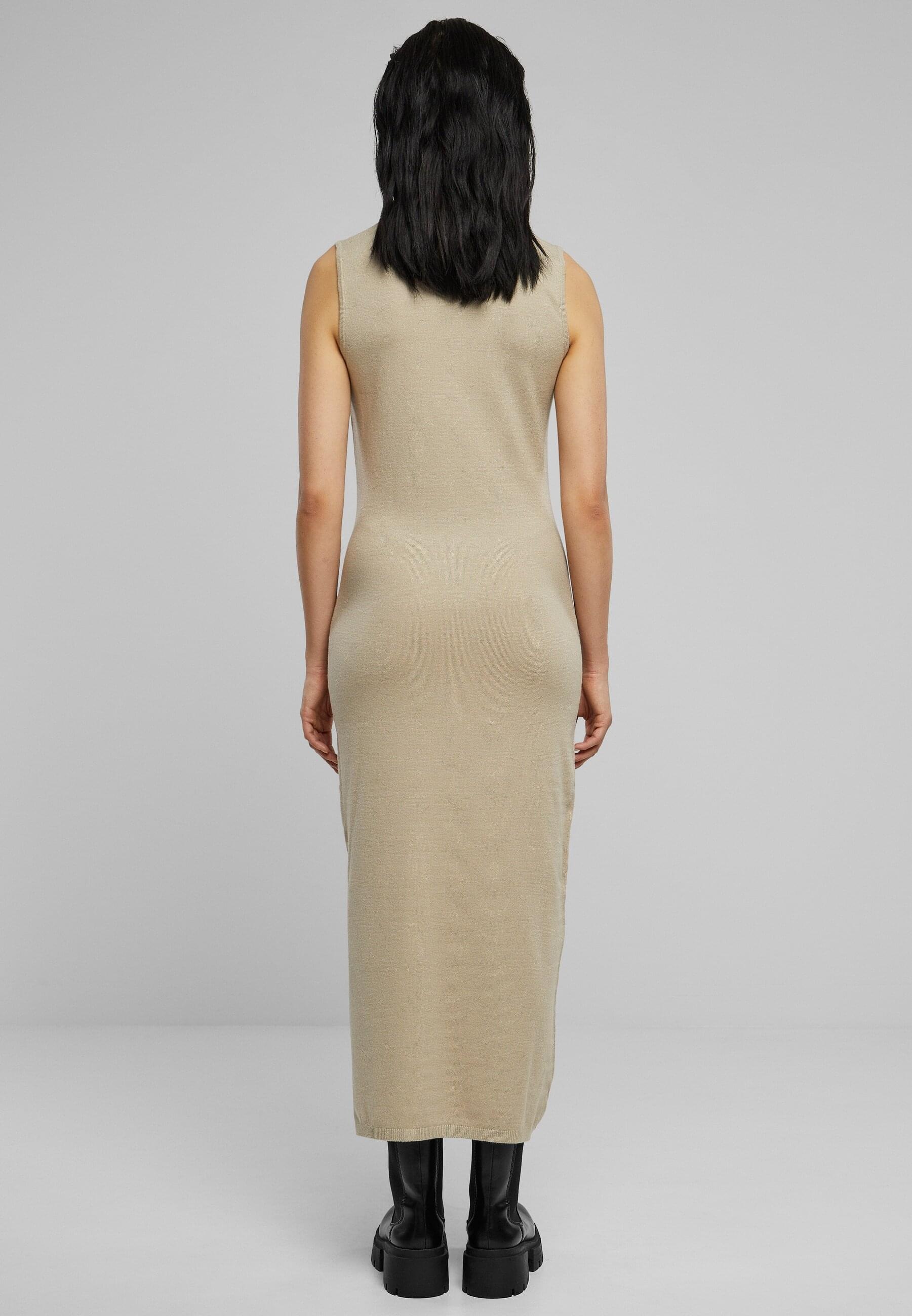 URBAN CLASSICS Shirtkleid »Urban Classics Damen Ladies Knitted Eco Viscose Turtleneck Dress«, (1 tlg.)