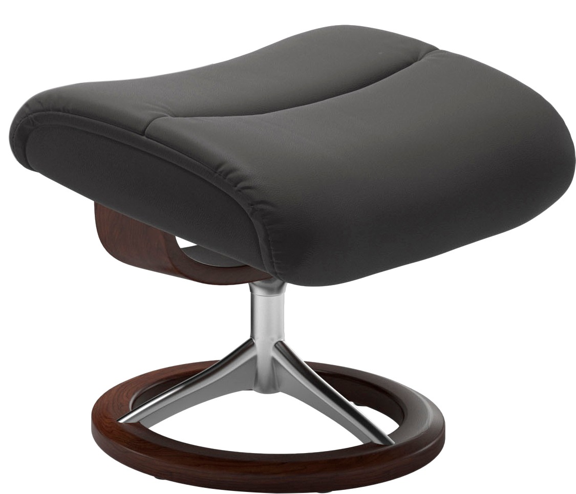 Thumbnail - Stressless Relaxsessel "View" Set, Relaxsessel mit Hocker, mit Signature Base, Größe M,Gestell Braun