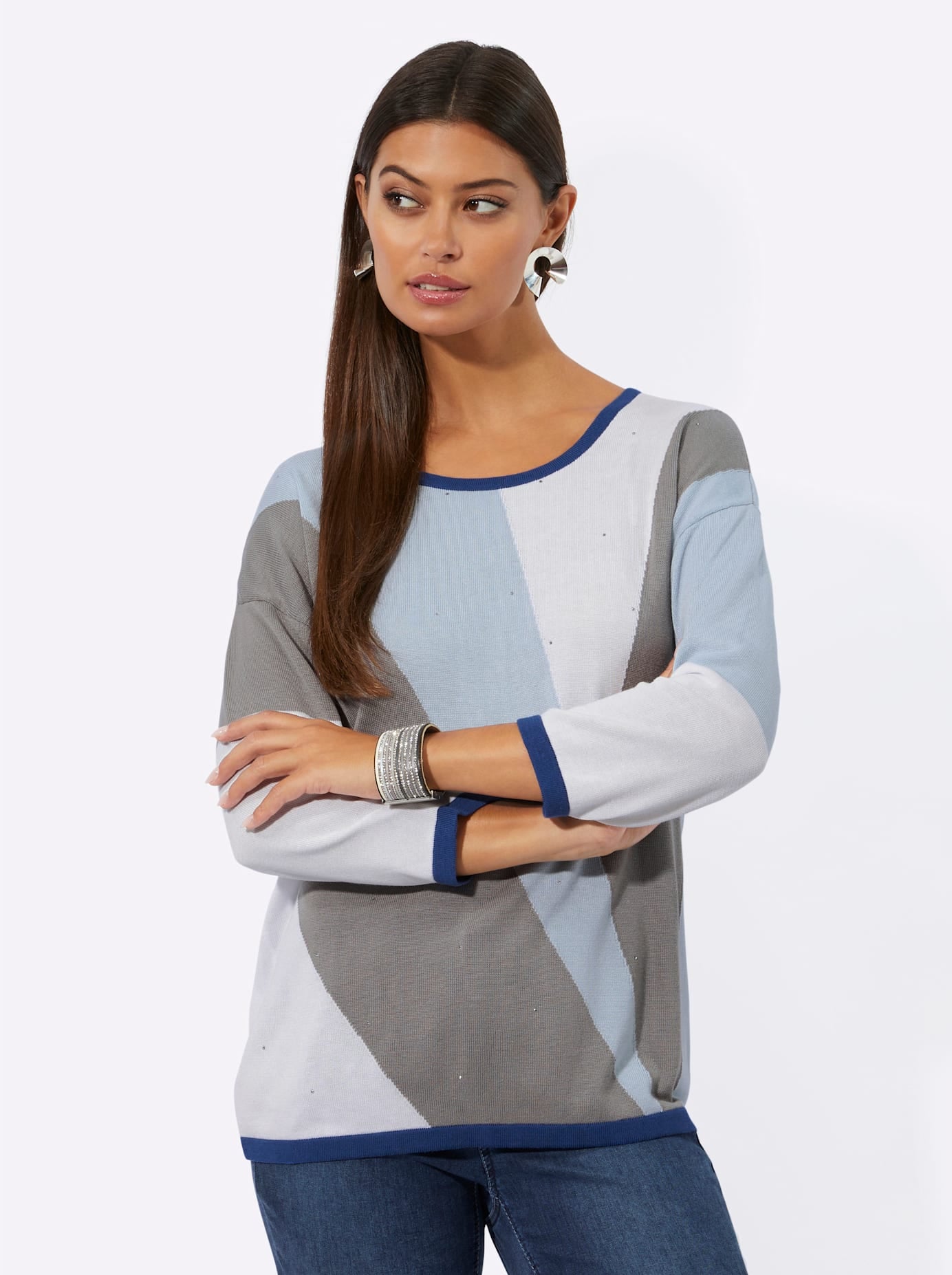 creation L Rundhalspullover »Modal-Baumwoll-Pullover«