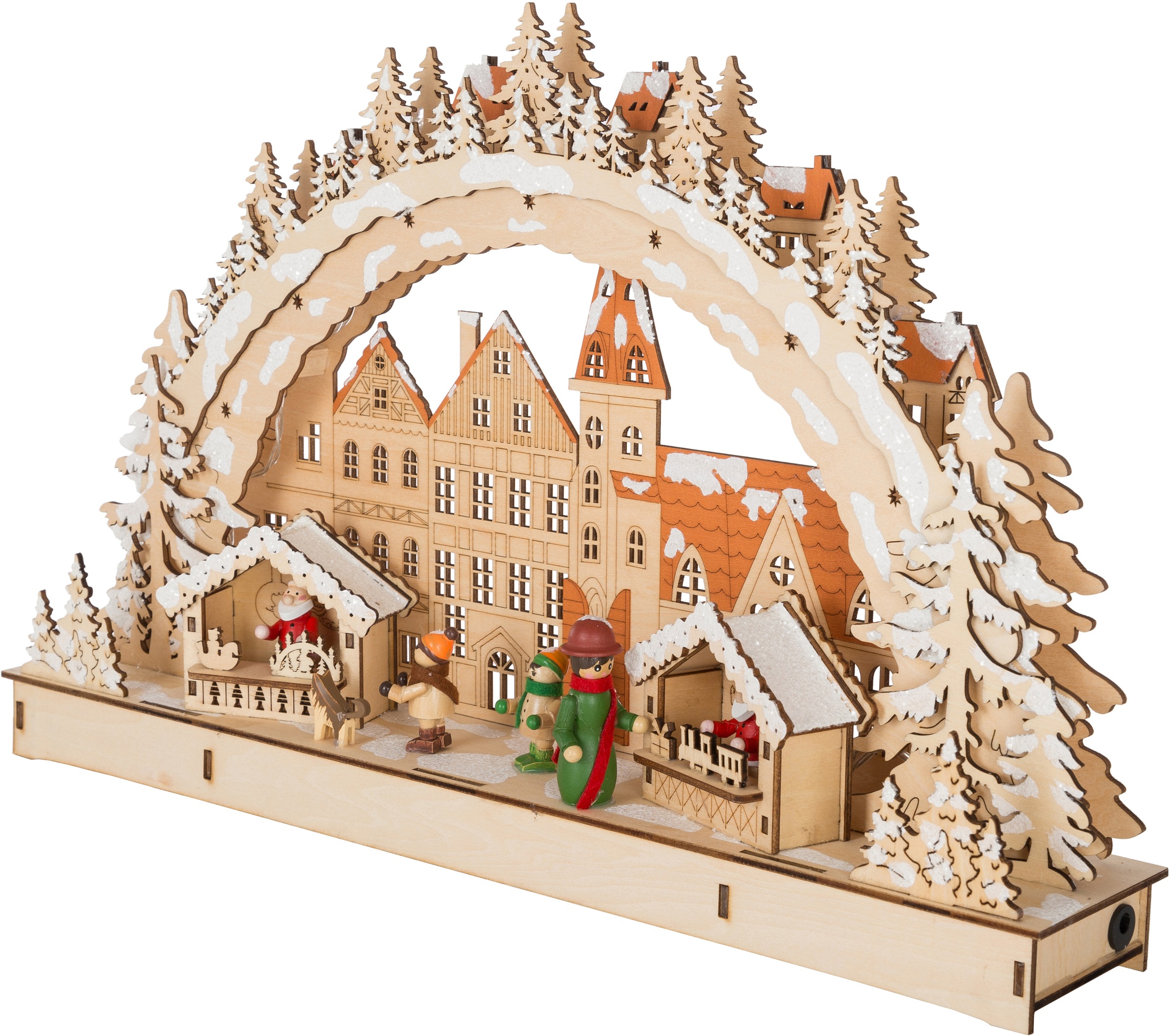 Myflair Möbel & Accessoires LED Schwibbogen "Weihnachtsdeko" 1 Stk. aus Hol günstig online kaufen