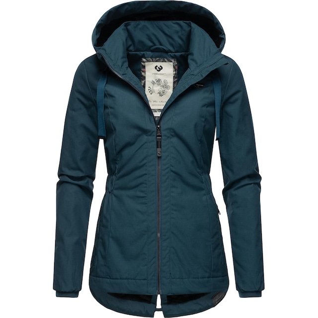 Ragwear Outdoorjacke »Varvarra«, mit Kapuze, stylische Übergangsjacke mit großer  Kapuze für bestellen | BAUR