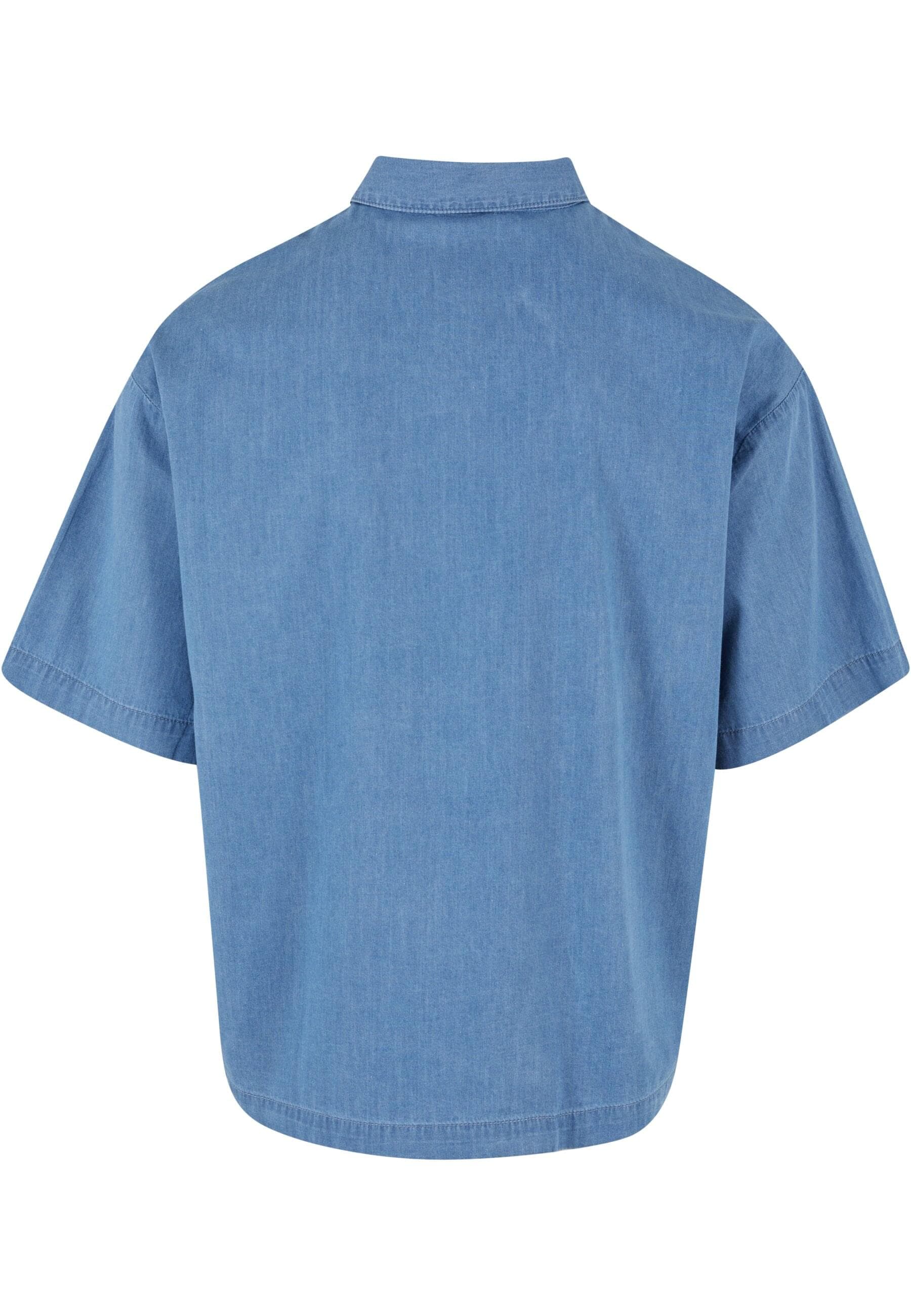 URBAN CLASSICS Langarmhemd »Urban Classics Herren Lightweight Denim Shirt«, (1 tlg.)