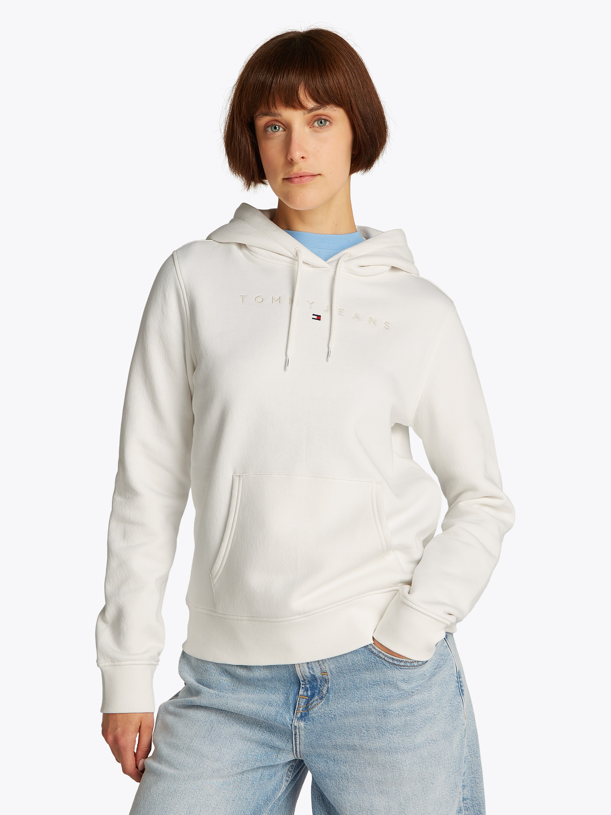 Tommy Jeans Curve Kapuzensweatshirt »TJW REG TONAL LINEAR HOODIE EXT«, in Großen Größen, Kapuze, Logostickerei