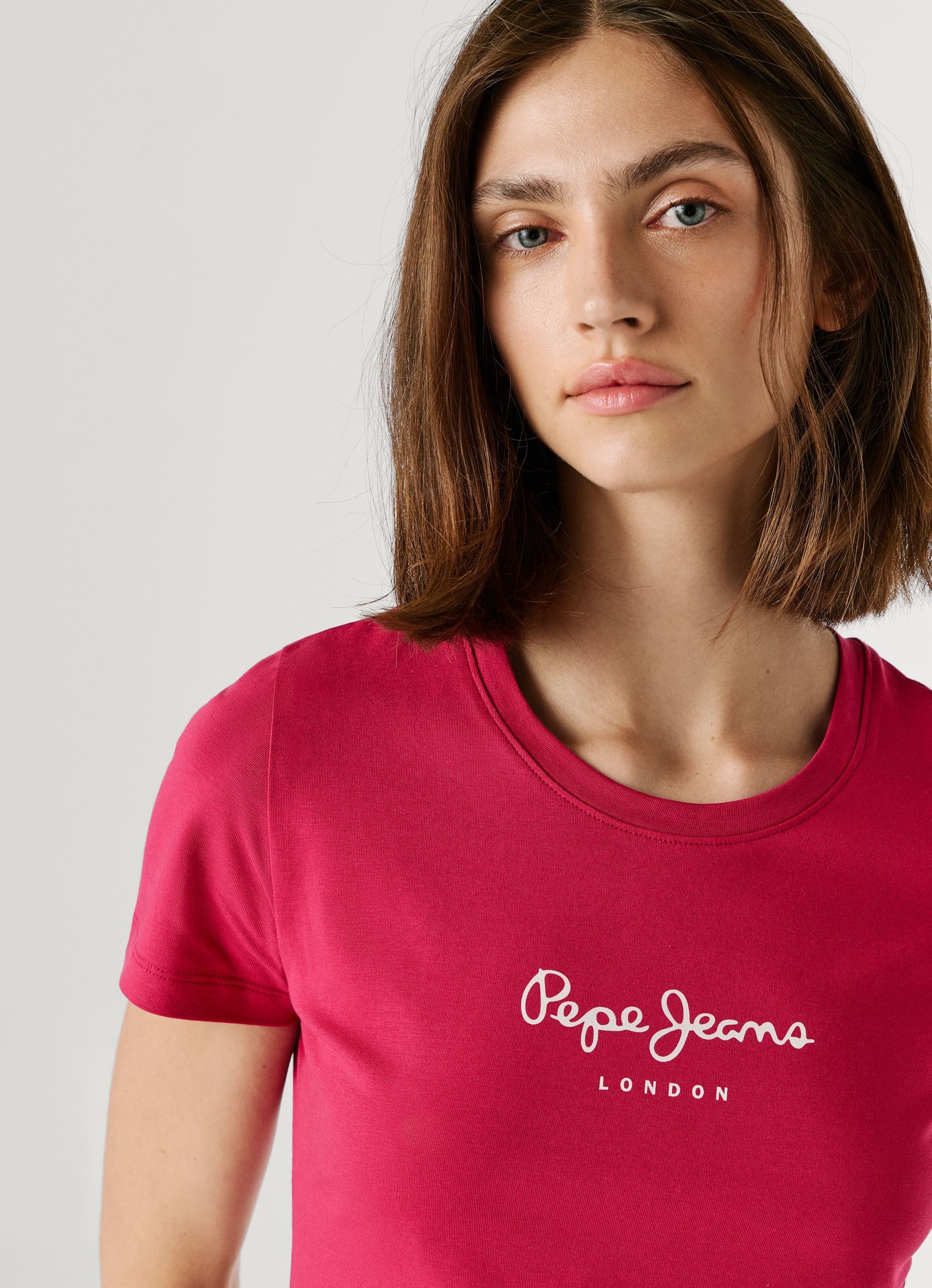 Pepe Jeans T-shirt à Manches Courtes New Virginia Penn Pink L Femme 3