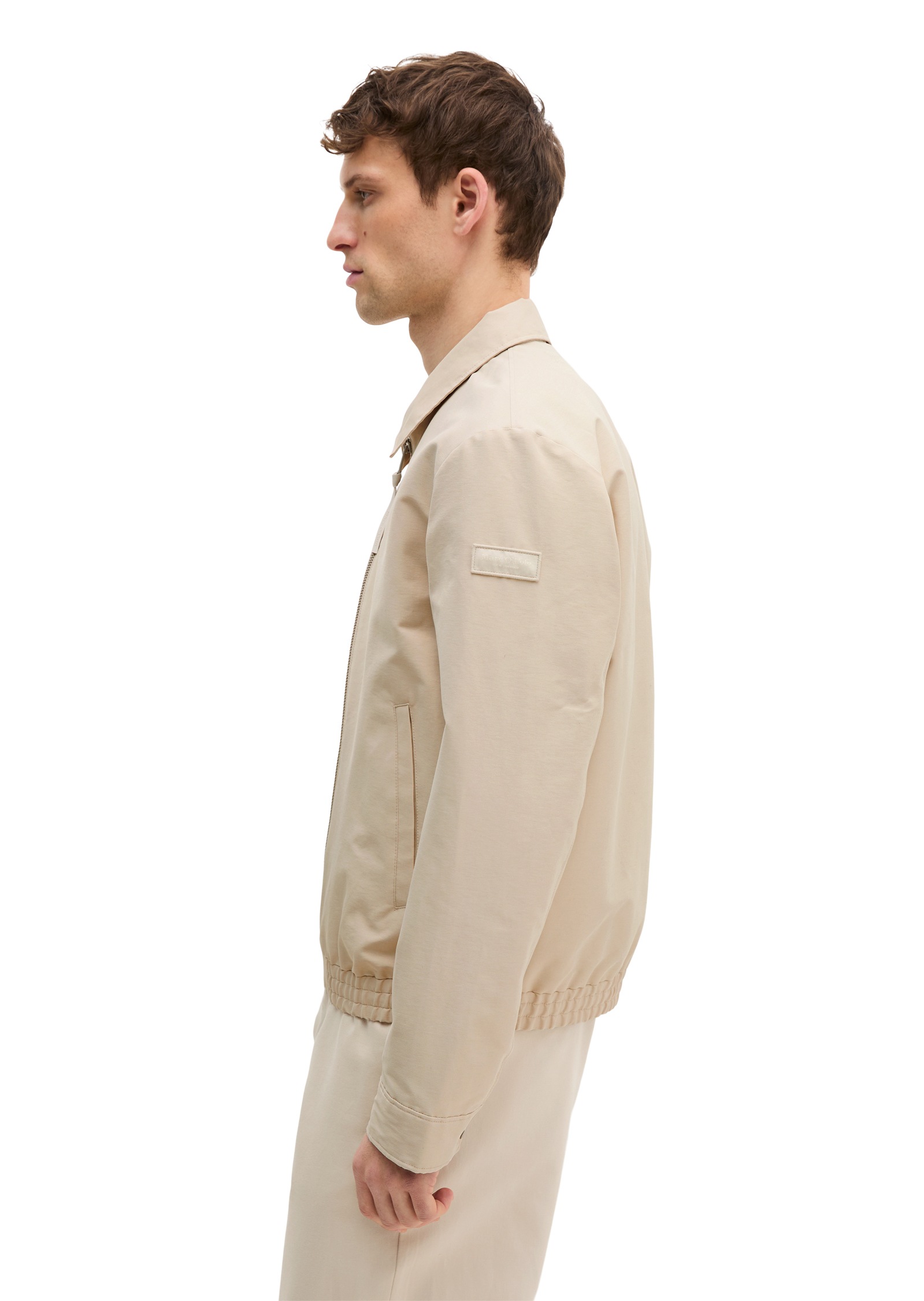 Thumbnail - Marc OPolo Canvasjacke ohne Kapuze wasserabweisend, Regular Fit, elastischer Bund