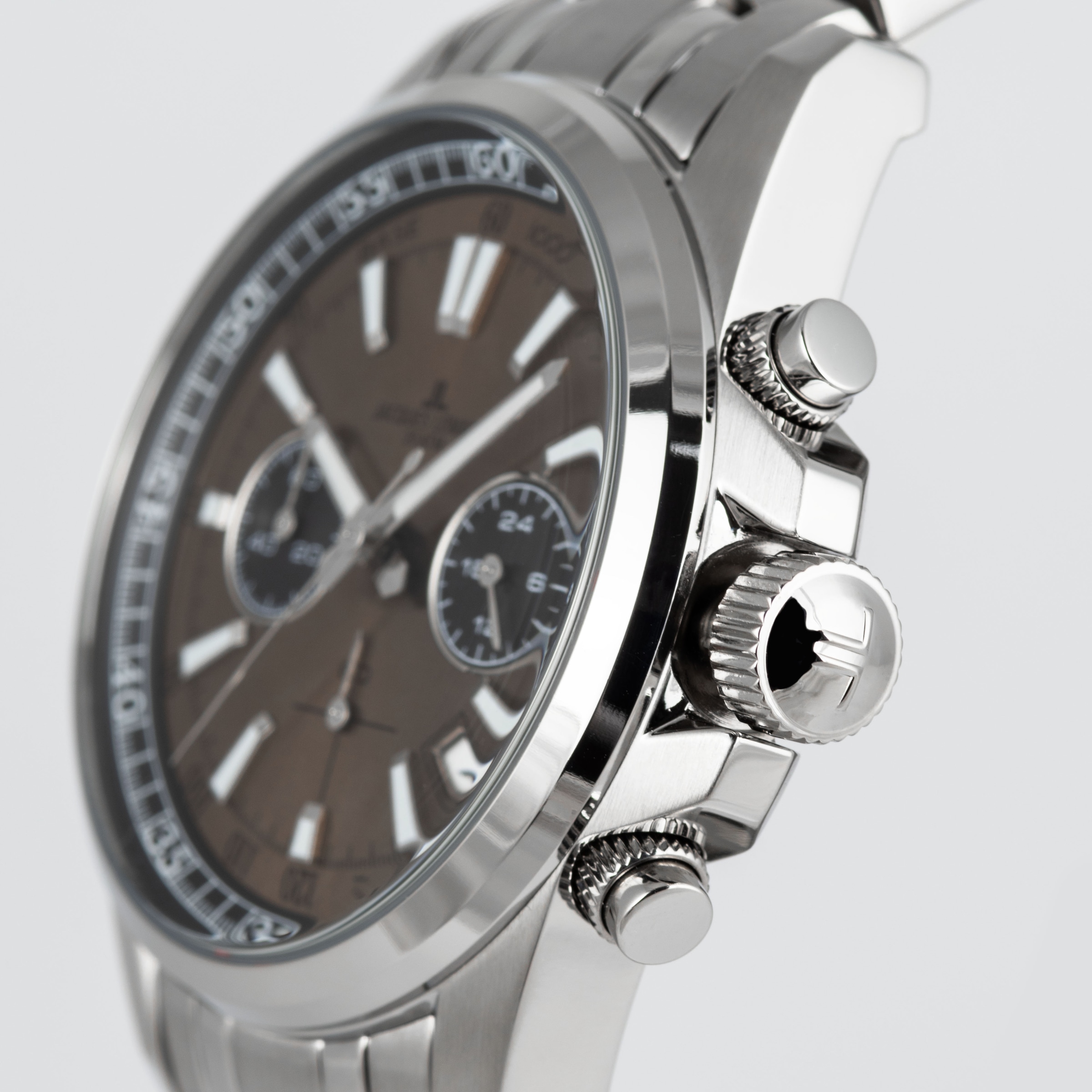 Jacques Lemans Chronograph »Liverpool«, Quarzuhr, Armbanduhr, Herrenuhr, Edelstahlarmband, analog, Tag