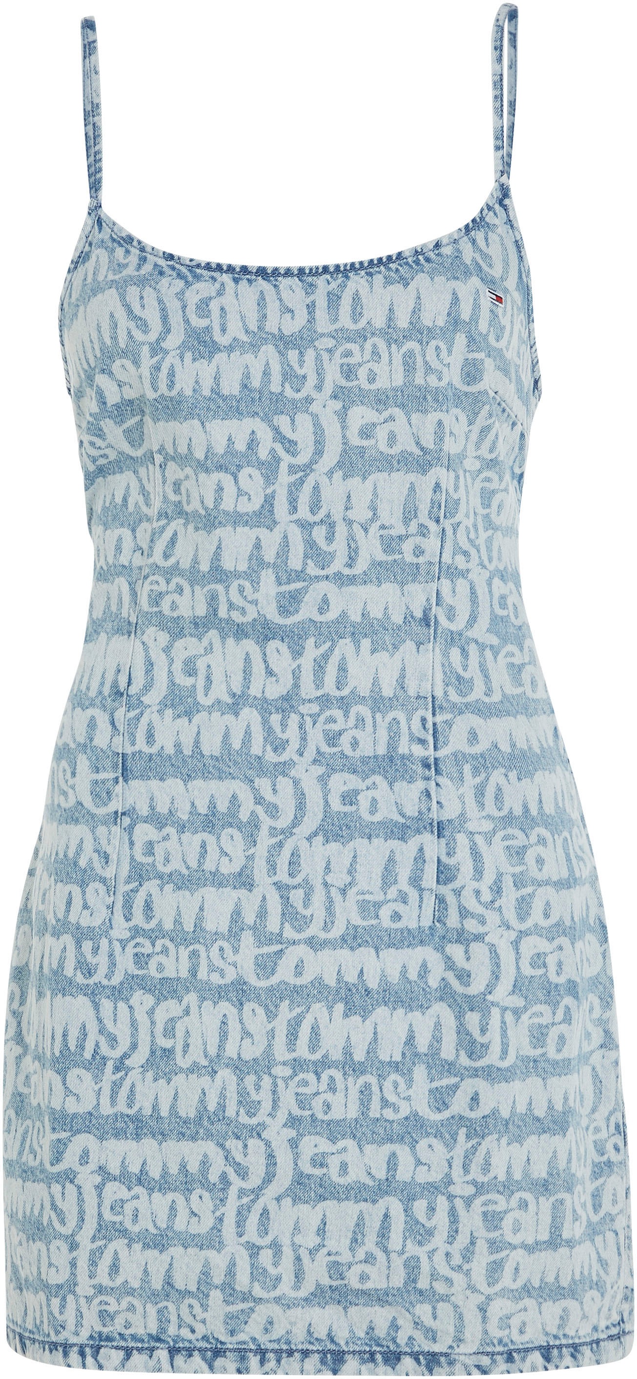 Tommy DRESS«, BACK Y2K kaufen TIE für Style, Sommerkleid BAUR Jeanskleid | GRAFFITI Grafitti, »TJW TJ Jeans