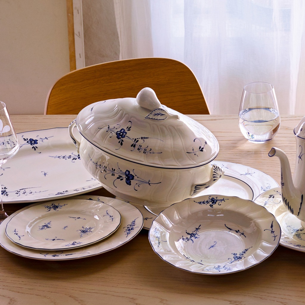 Villeroy & Boch Schale »Terrine Vieux Luxembourg 2,7 L weiß-blau«