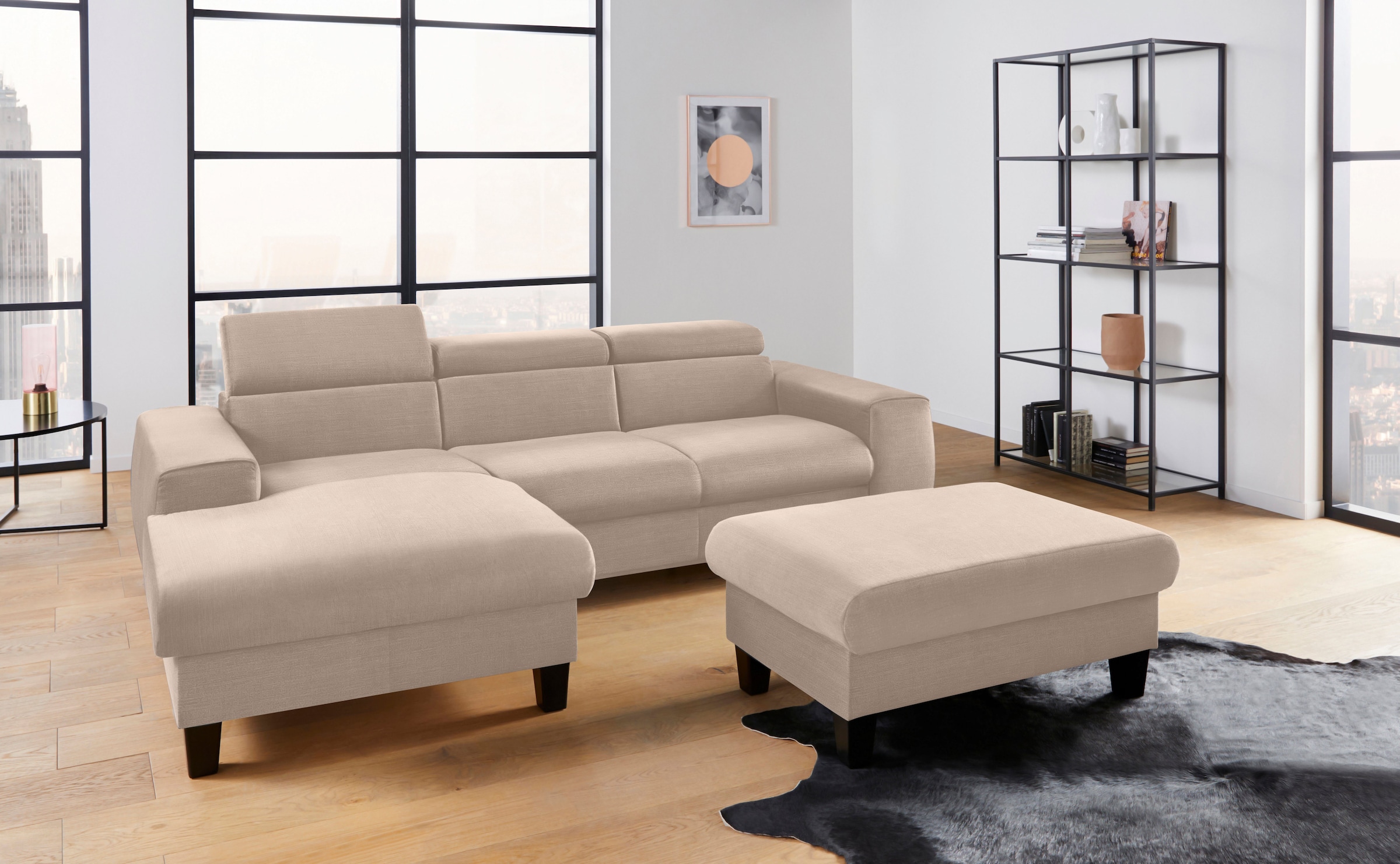 COTTA Polstergarnitur "Morven L-Form", (Set), Set bestehend aus: Ecksofa mi günstig online kaufen