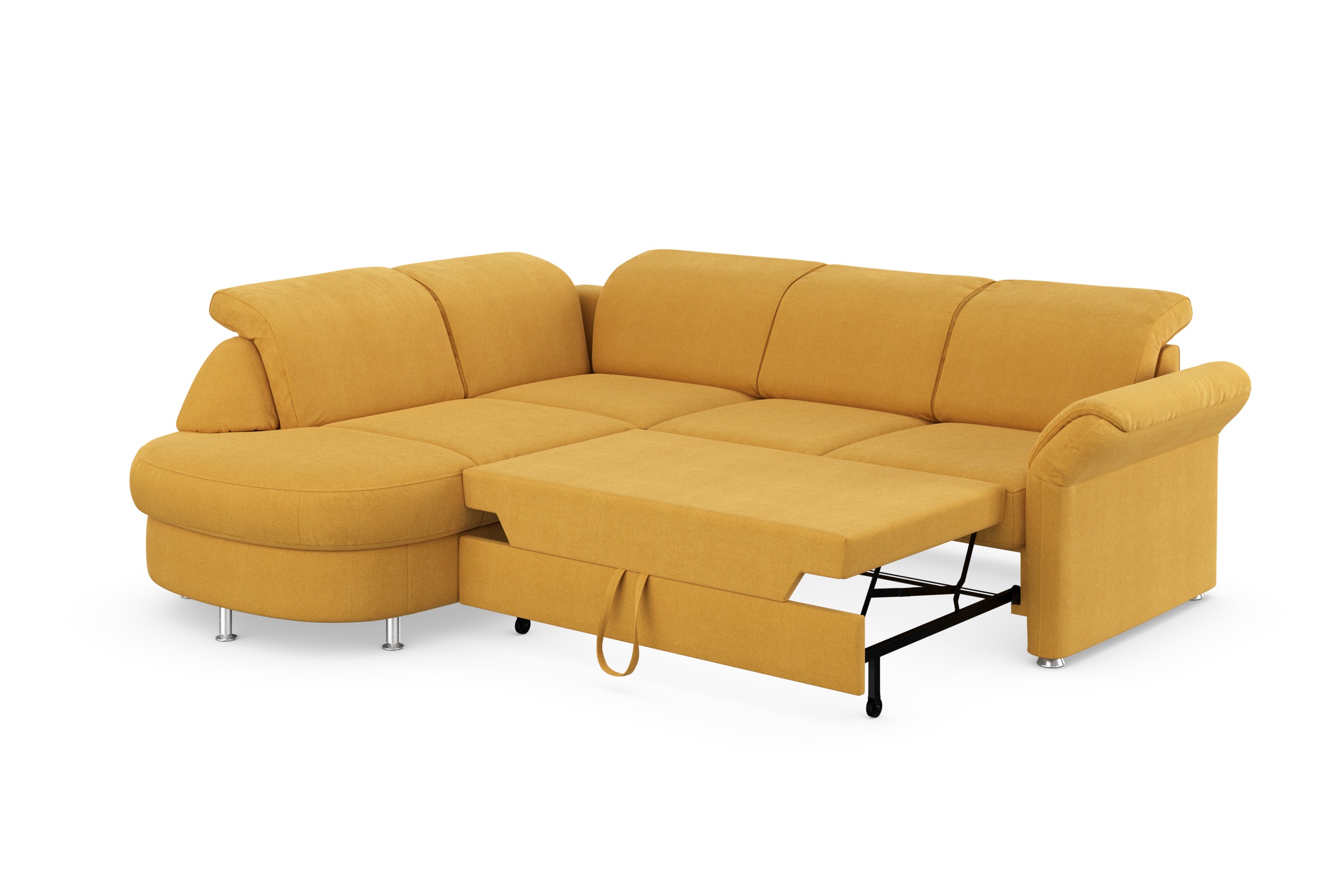 sit&more Ecksofa »Apulia L-Form«, wahlweise Bettfunktion, Bettkasten und Kopf- und Armteilverstellung