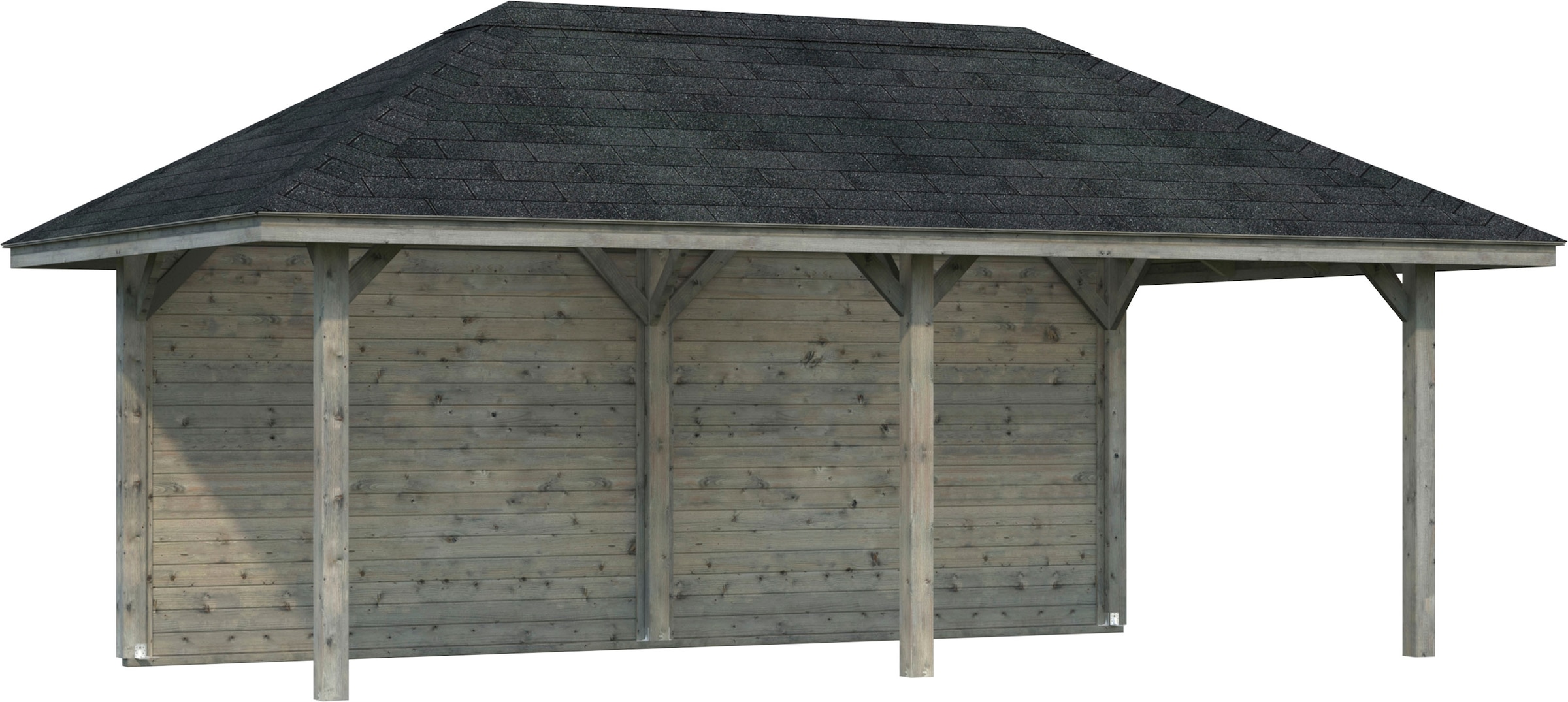 Palmako Holzpavillon "Bianca 16,6 m² Set 1", BxTxH: 588x300x323 cm