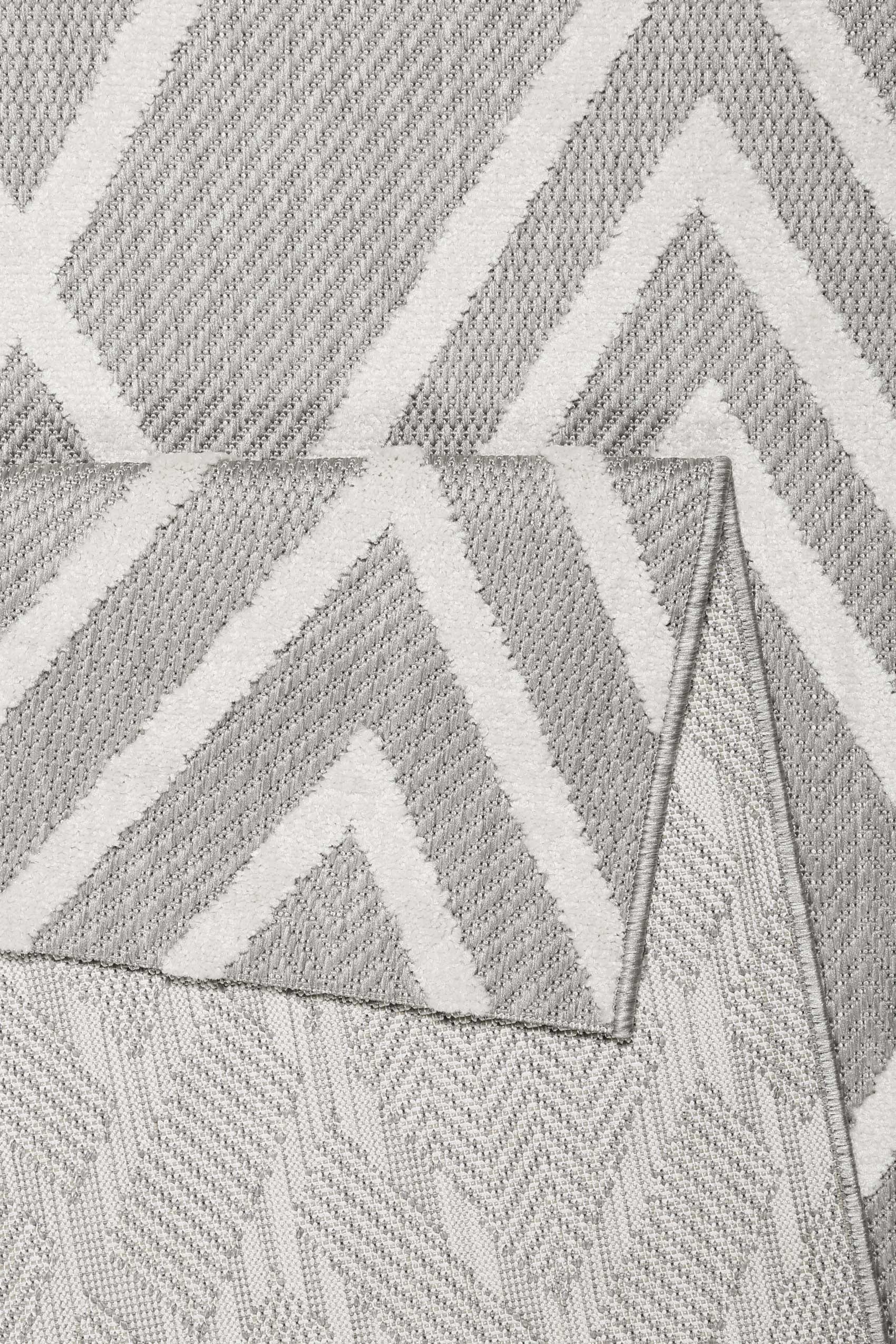 Esprit Outdoorteppich »Rave,  ESP-54228«, rechteckig, 6 mm Höhe, mit Hoch-Tief-Effekt, Rauten-Design, modern, robust, Terrasse, Küche