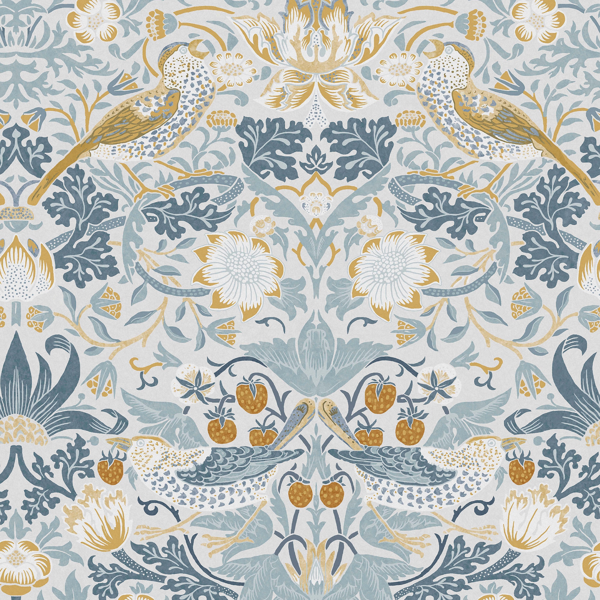 WILLIAM MORRIS AT HOME Vliestapete »Strawberry Thief«, Retro, Design Tapeten