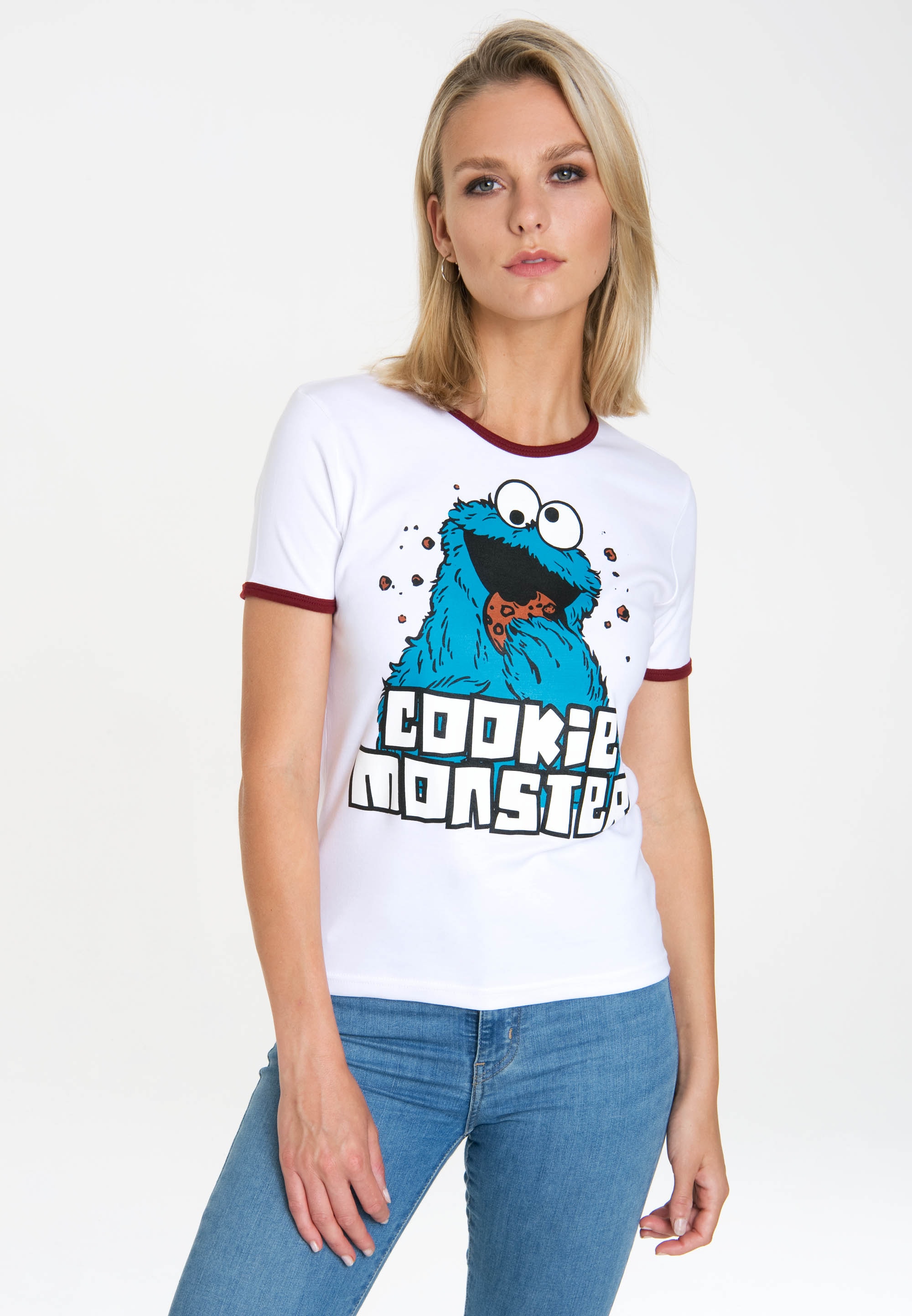 LOGOSHIRT T-Shirt »Sesamstrasse - Krümelmonster«, mit lizenziertem Print