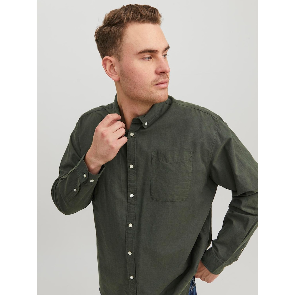 Jack & Jones PlusSize Langarmhemd »JJ JJEOXFORD SHIRT L/S«