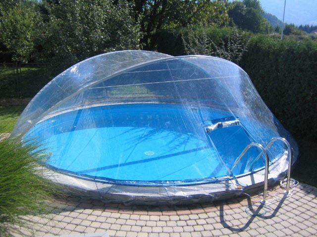 KWAD Rundpool "Wood Design CABRIO DOME inkl. Abdeckung zum Schutz des Wasse günstig online kaufen