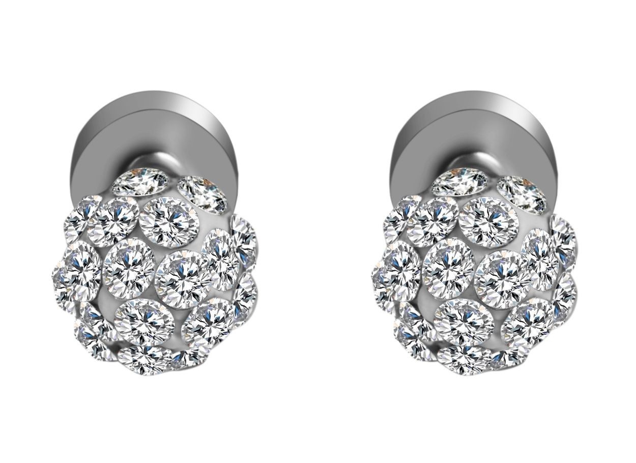 Adelia´s Paar Ohrhänger »Neuheit 2025 - Damen Ohrstecker aus Edelstahl und Strass Ø 4 mm«