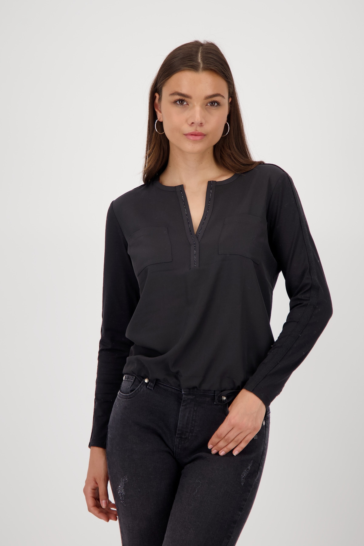 Monari Schlupfbluse, mit aufgesetzten Taschen günstig online kaufen