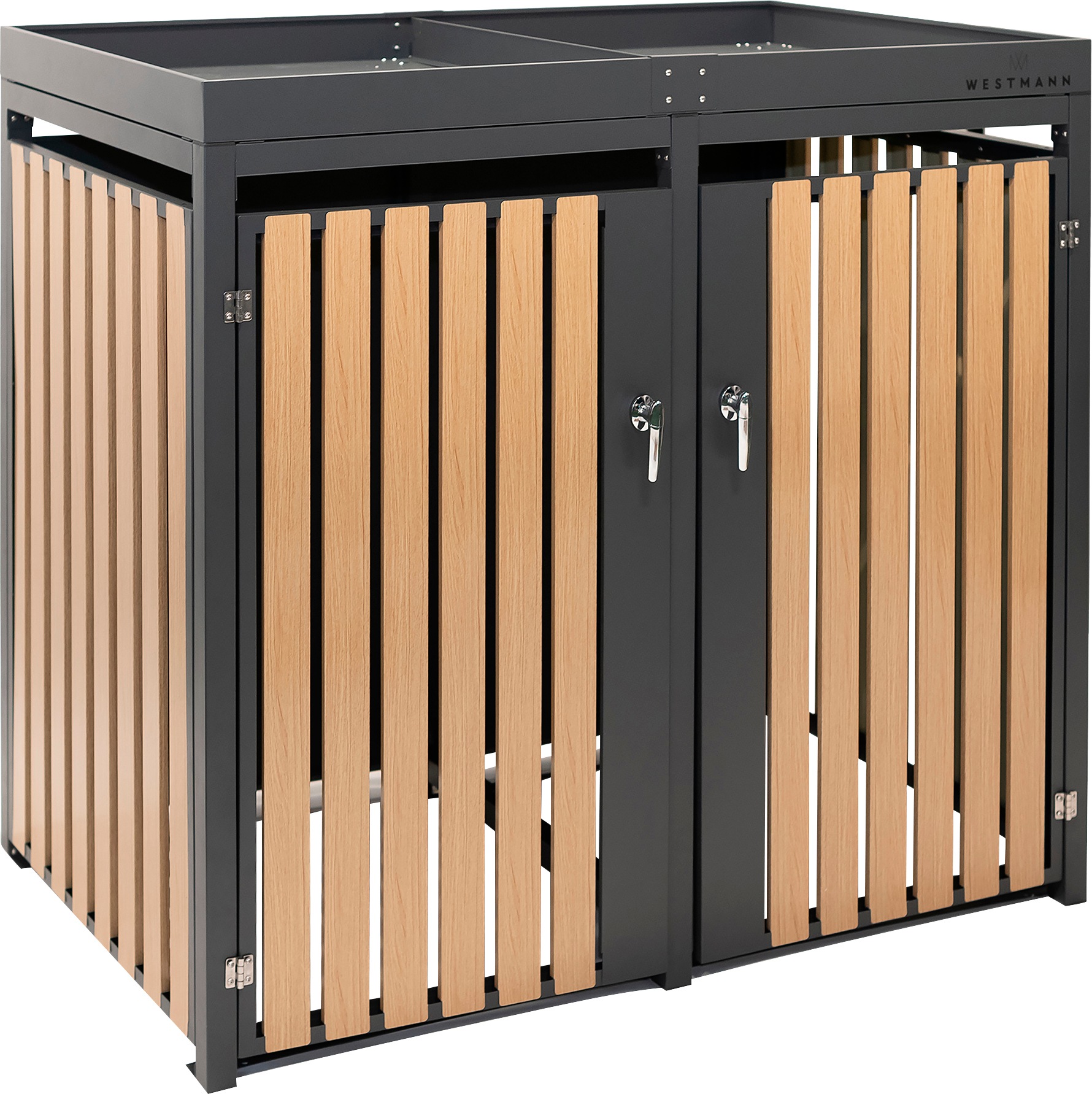 WESTMANN Mülltonnenbox "WMHHWTC-62", für 2x240 l, BxTxH: 134x84x125 cm