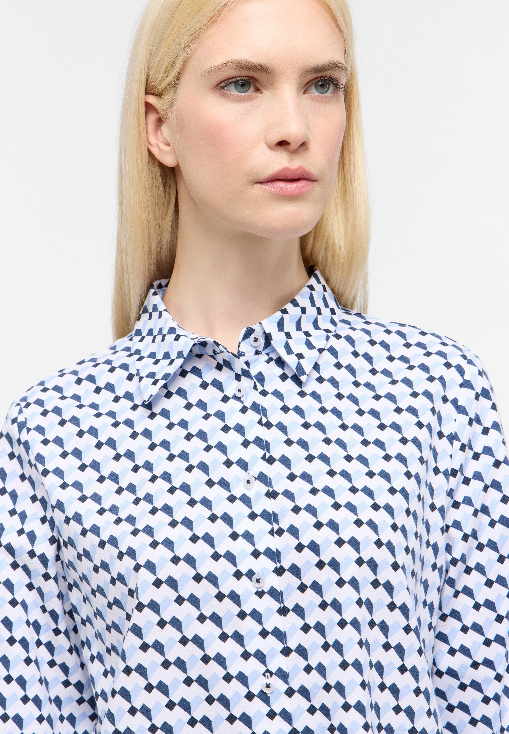 Eterna Hemdbluse »LOOSE FIT« EASY IRON (bügelleicht)