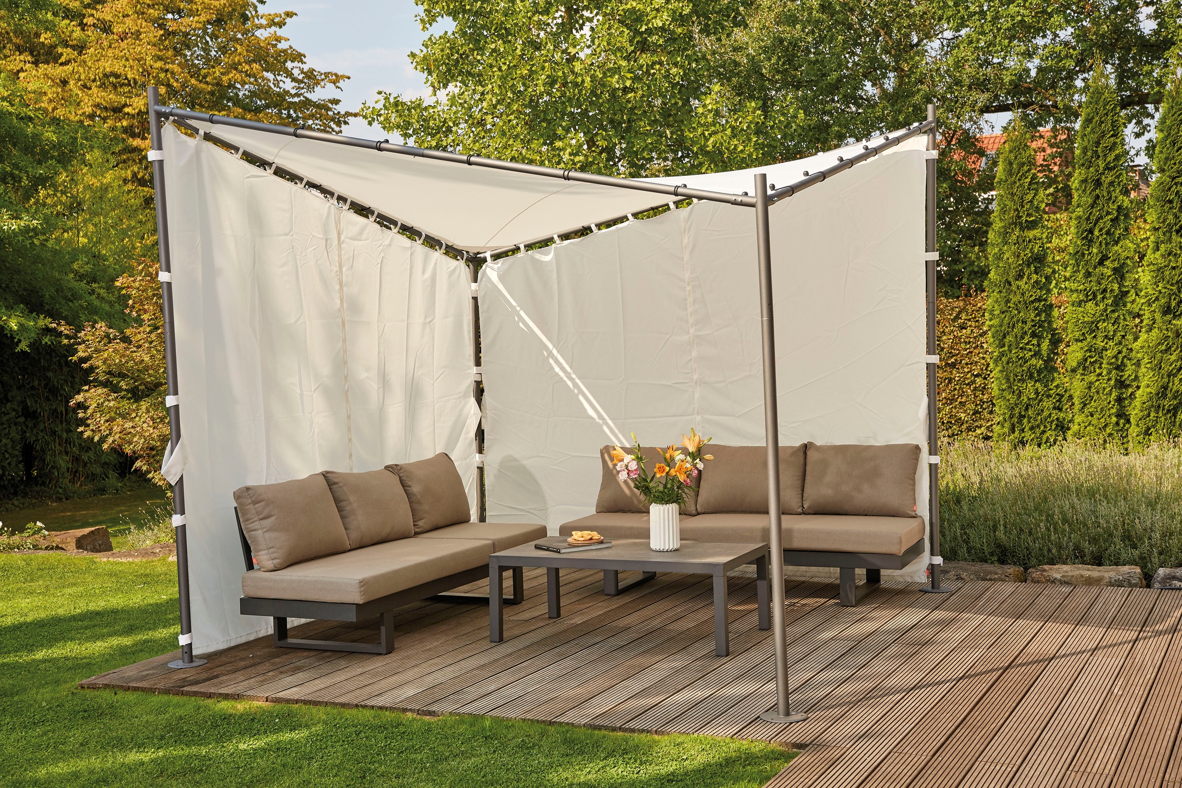 Siena Garden Pavillonseitenteil günstig online kaufen