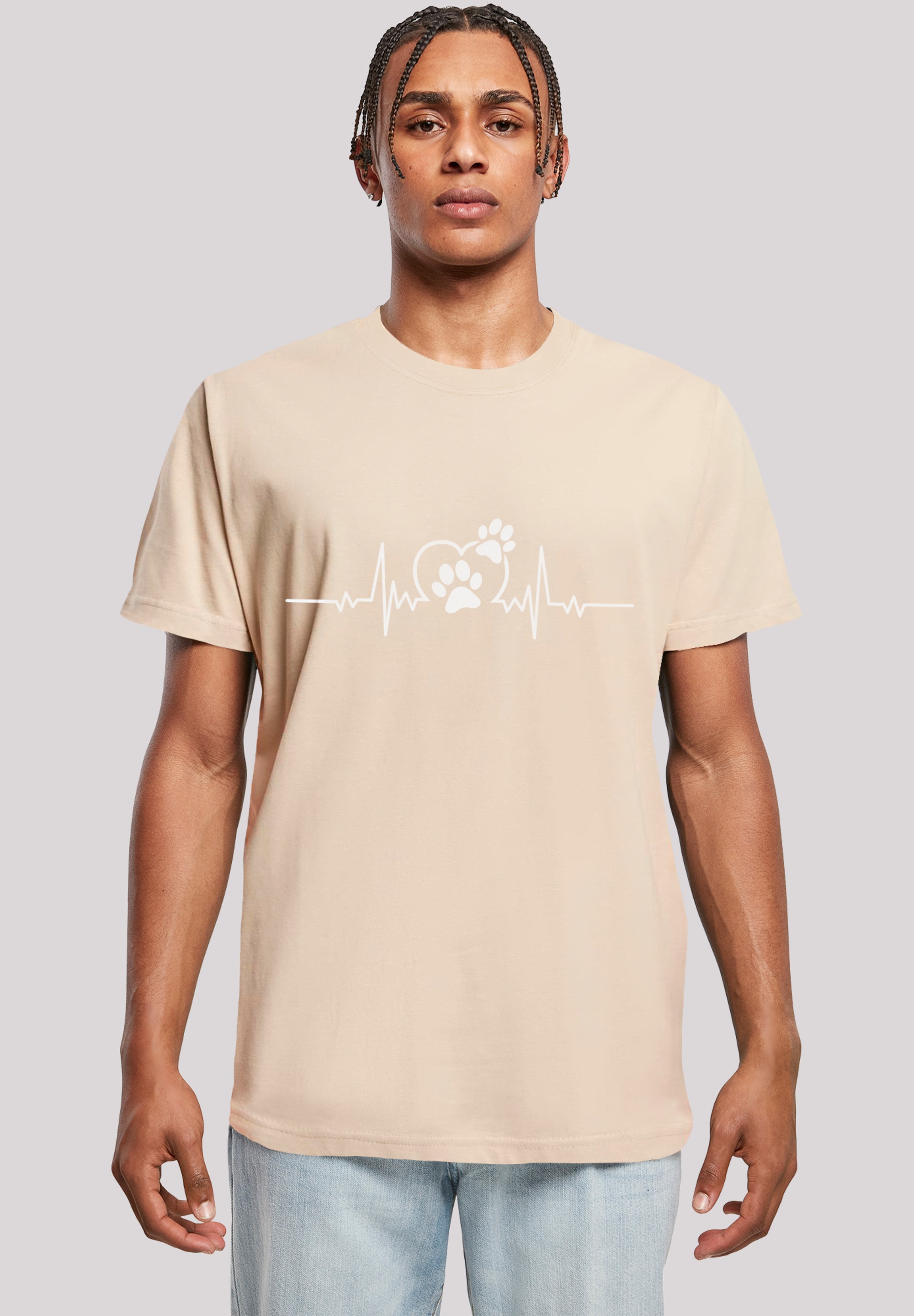 F4NT4STIC T-Shirt "Herzschlag Hunde Liebe" Premium Qualität günstig online kaufen