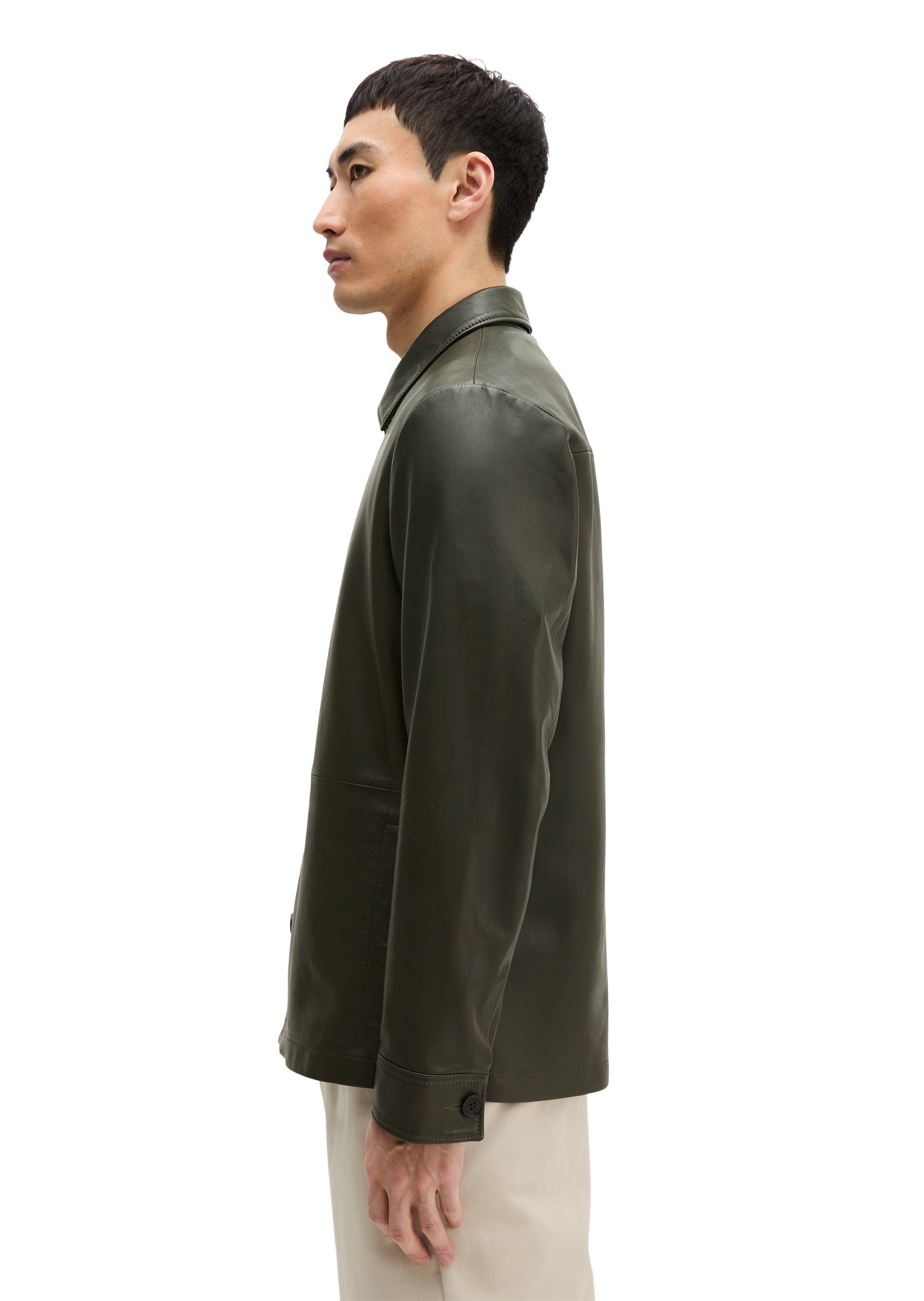 Marc O'Polo Lederjacke »aus weichem Lammleder« ohne Kapuze