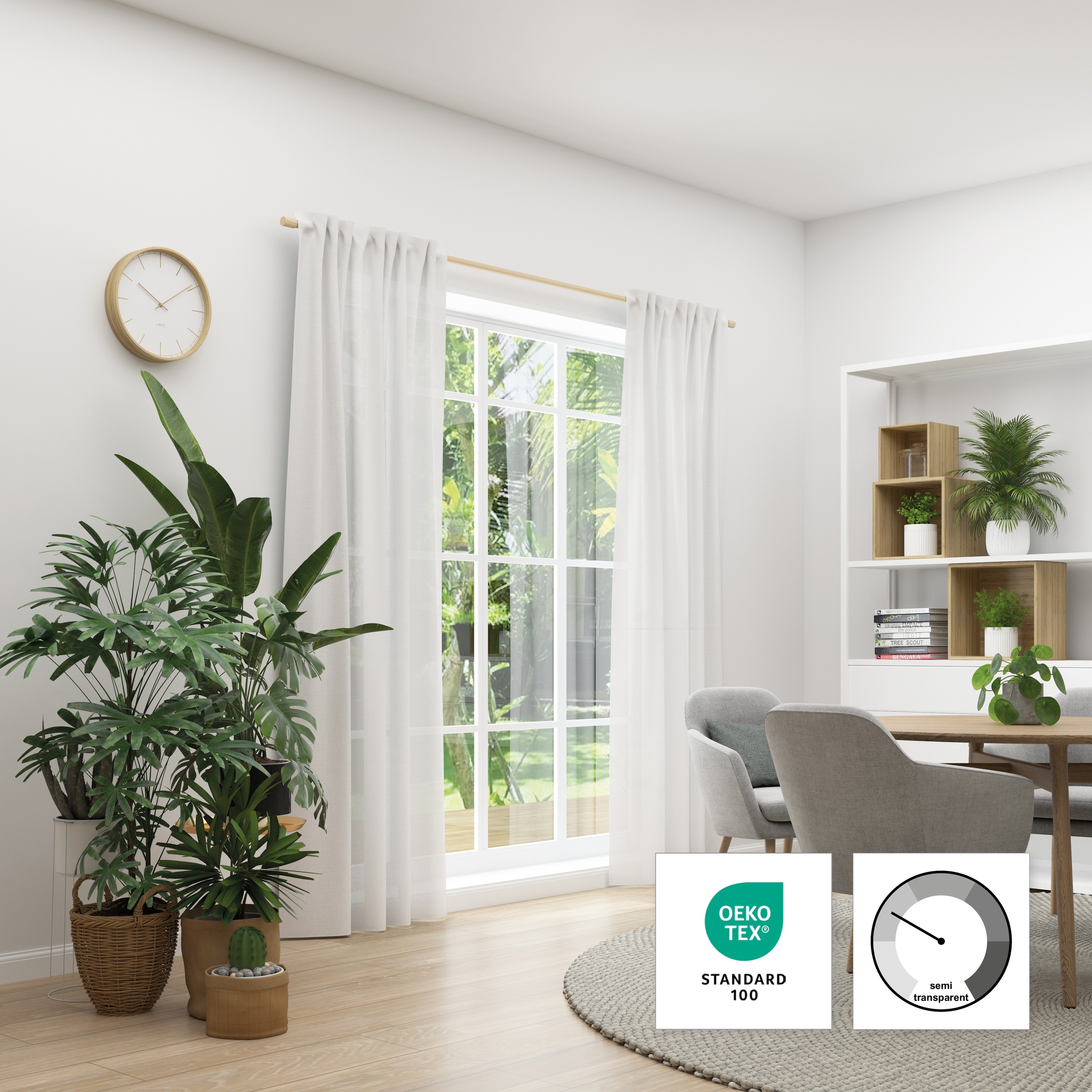 Neutex for you Vorhang "Biella" verdeckte Schlaufen 1 Stk. tlg. HxB: 245x14 günstig online kaufen