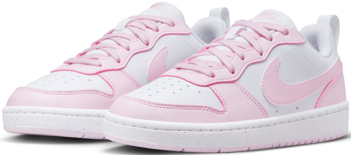 NIKE SPORTSWEAR Mädchen Sneaker "Court Borough Low Recraft", Gr. 39, pink, Synthetik, Textil, Schuhe, Design auf den Spuren des Air Force 1, für